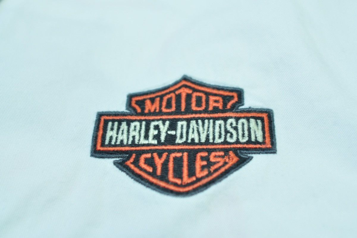 Harley Davidson Harley Davidson white Shirt logo rare Size US L / EU 52-54 / 3 - 9 Thumbnail