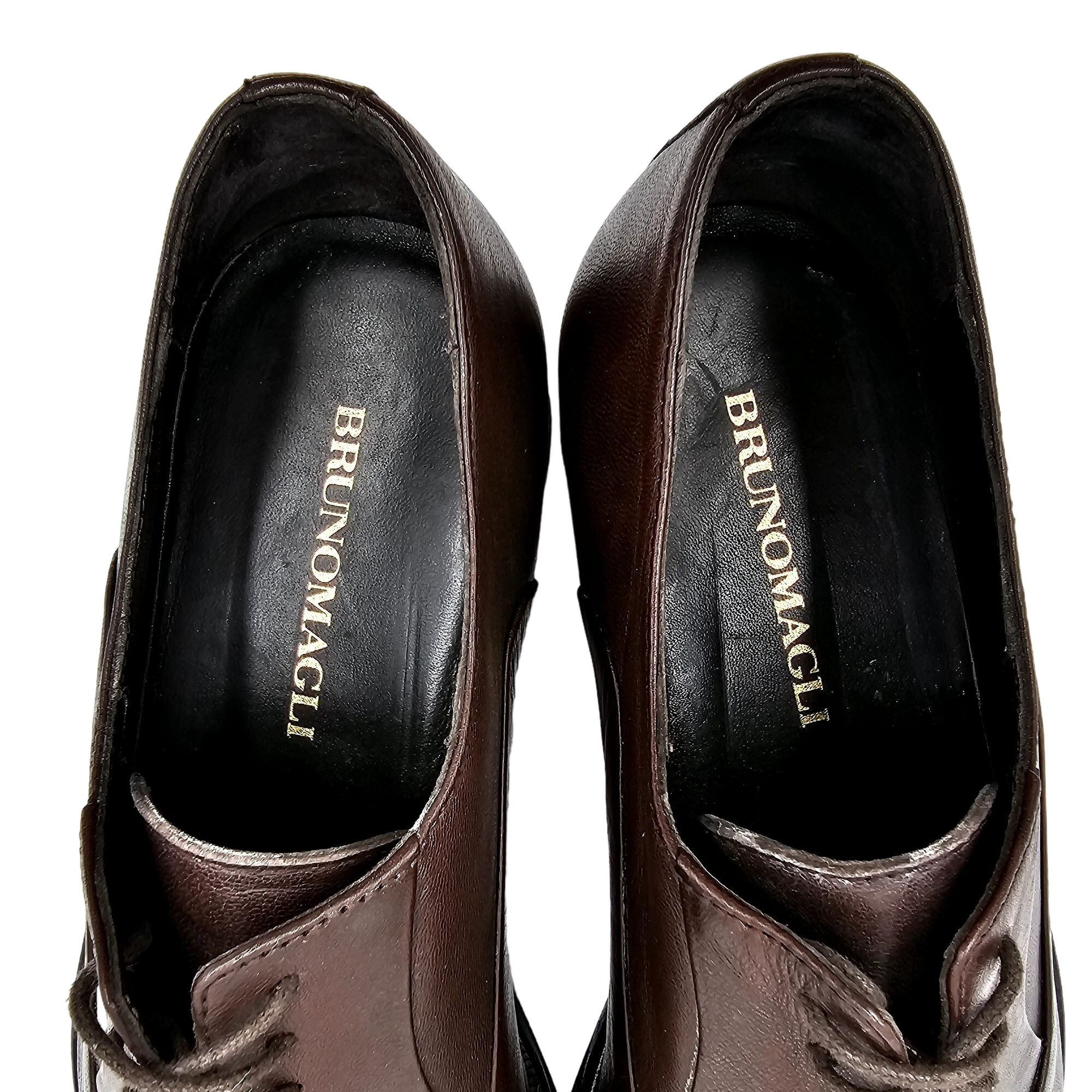 Bruno Magli Bruno Magli Italy Men's 6.5 Dress Shoes Brown Nappa Leather Size US 6.5 / EU 39-40 - 11 Thumbnail