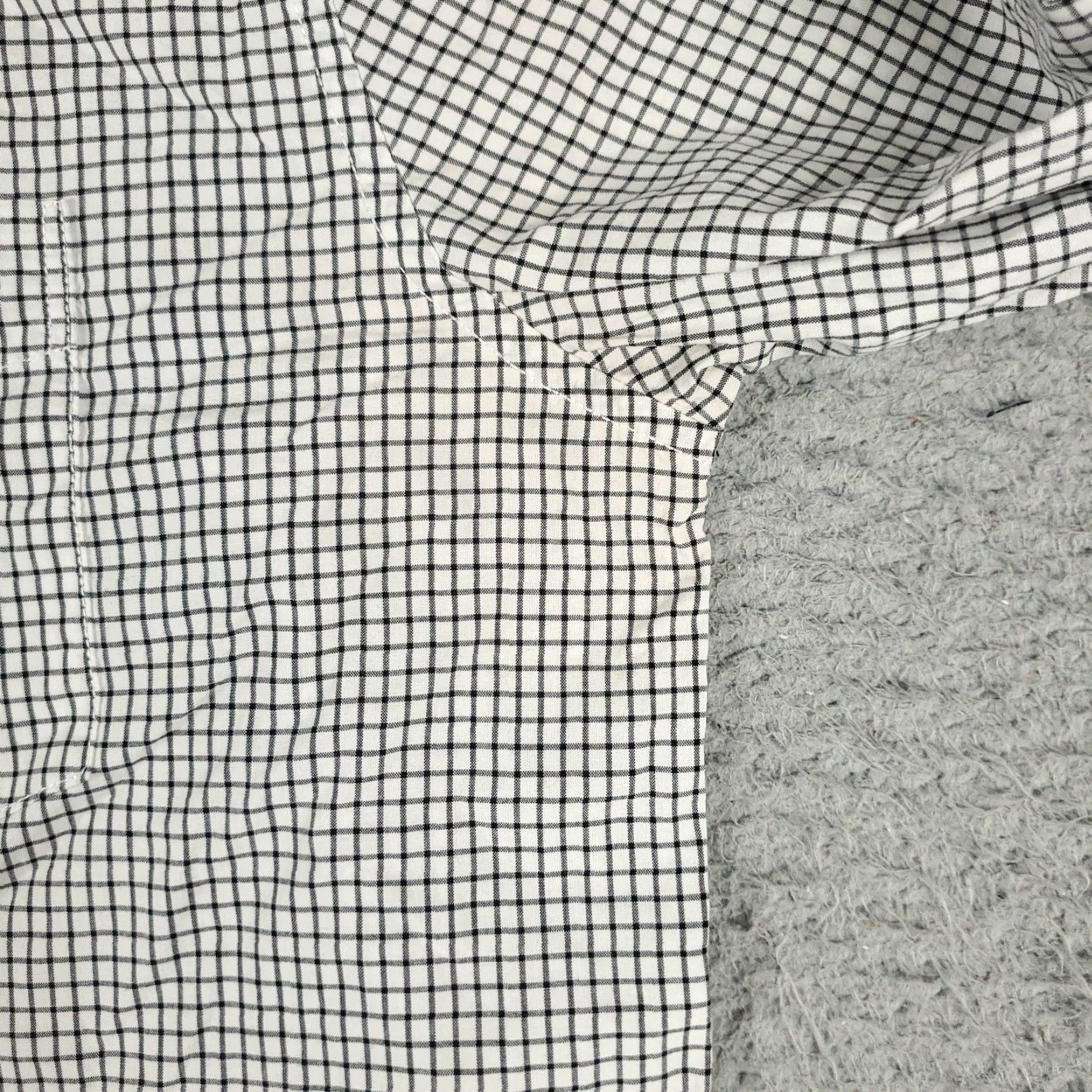 American Eagle Outfitters American Eagle Shirt Mens Small Gray Check Button Up Long Sleeve Casual Size US S / EU 44-46 / 1 - 4 Thumbnail