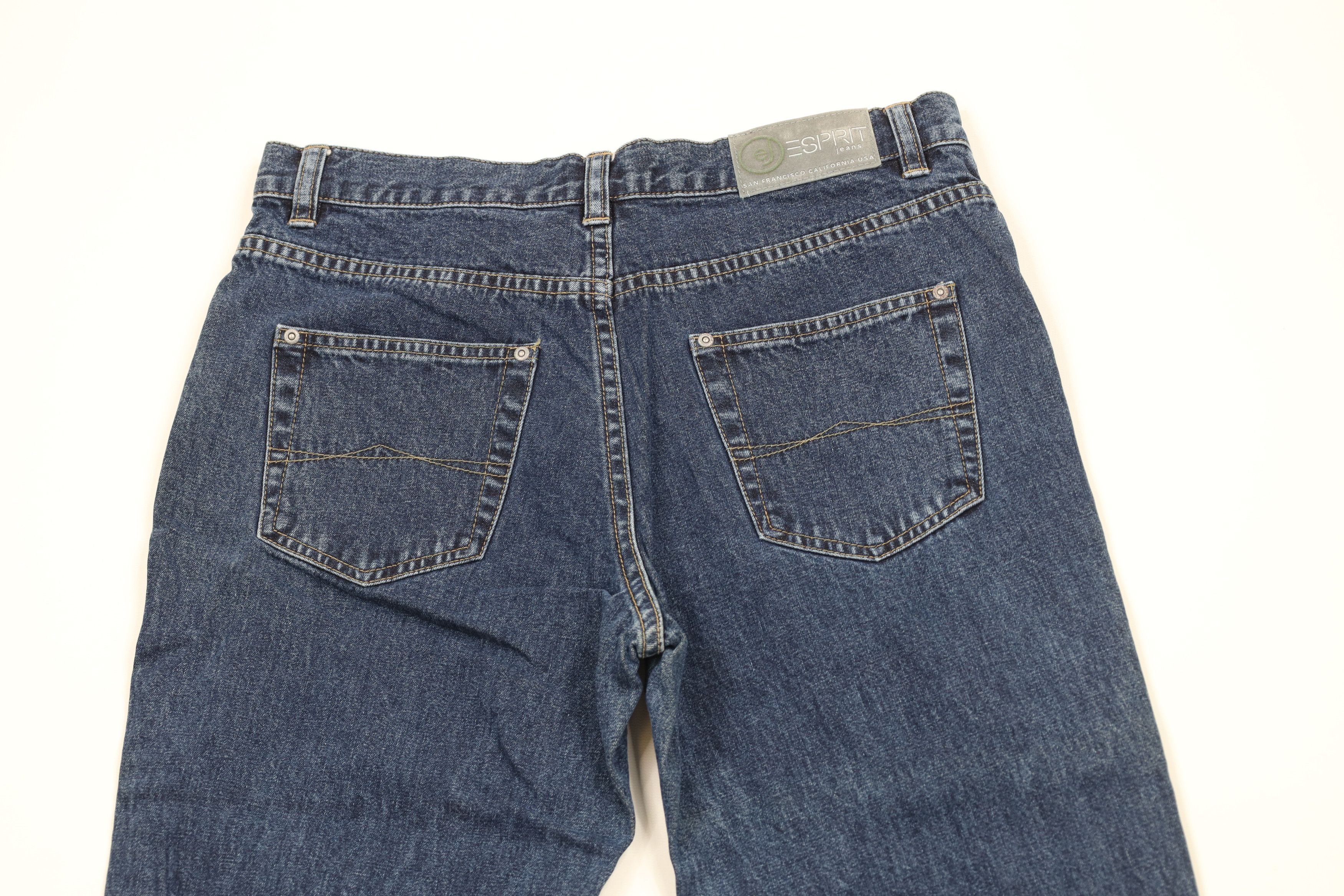 Esprit × Vintage Vintage Y2K Esprit Babydoll Flared Wide Leg Denim Jeans Blue Size 28" / US 6 / IT 42 - 10 Thumbnail