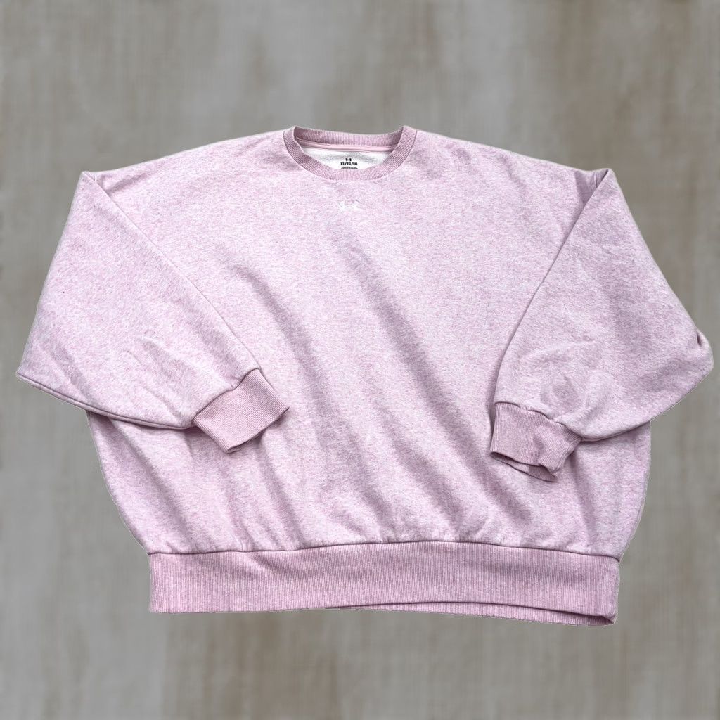 Under Armour Under Armour Sweatshirt Women XL Pink Crewneck Pullover Loose Fit Solid Color Modern Sports Comfort Size XL / US 12-14 / IT 48-50 - 1 Thumbnail