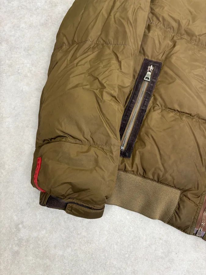 Prada 2000s Prada Khaki Nylon Puffer Bomber Jacket Size US M / EU 48-50 / 2 - 8 Thumbnail