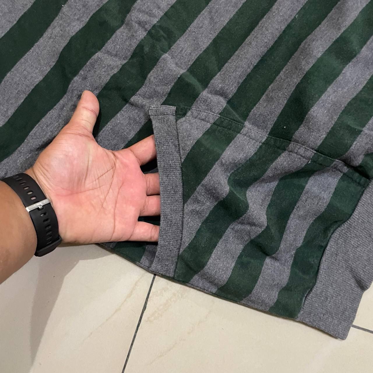Burberry × Vintage Sleveless Burberry Green Stripe Vest Size US XL / EU 56 / 4 - 5 Thumbnail