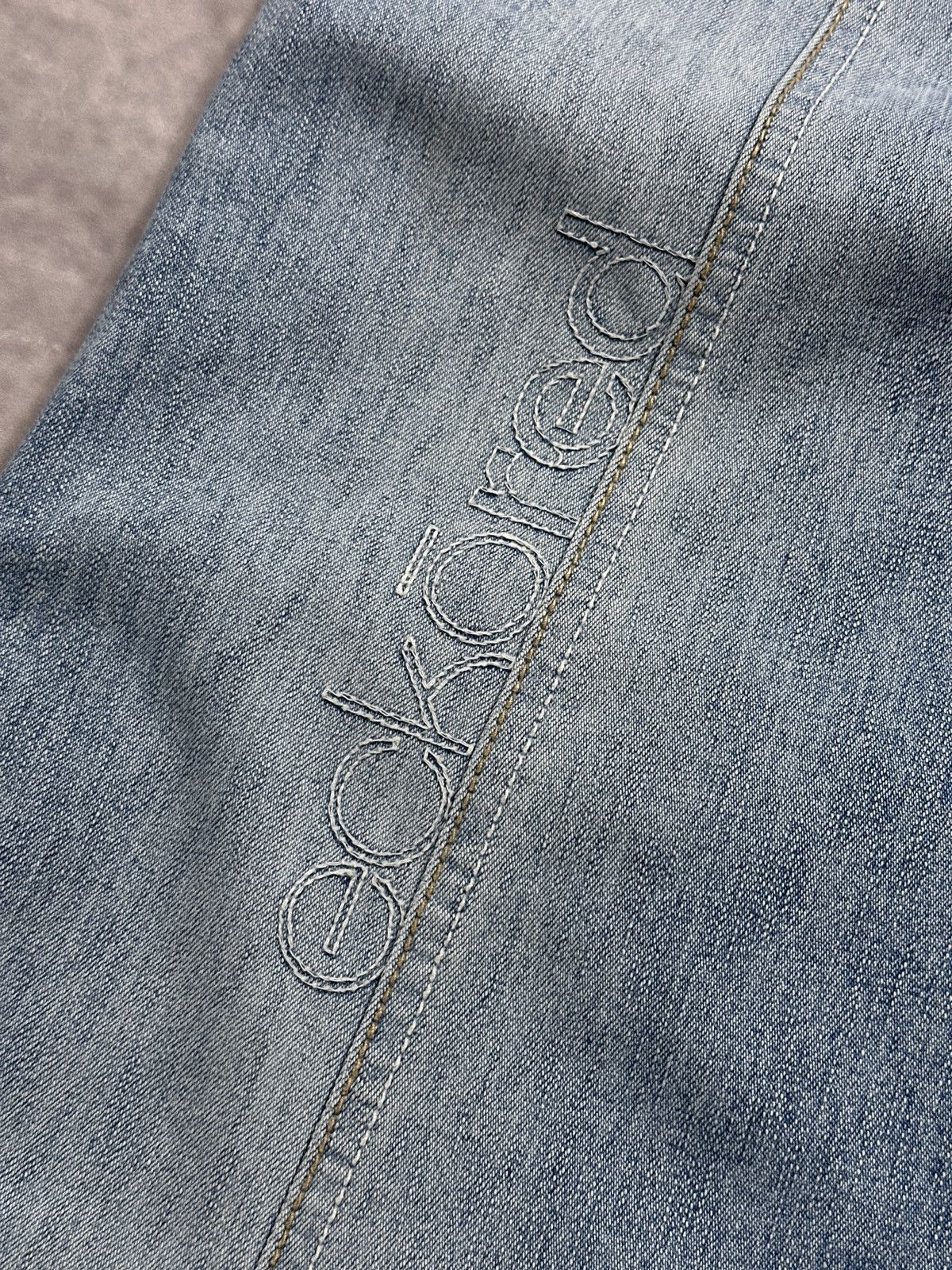 Ecko Unltd. Vintage LGB Style Ecko Unltd Red Flared Distressed Jeans Size US 30 / EU 46 - 11 Thumbnail