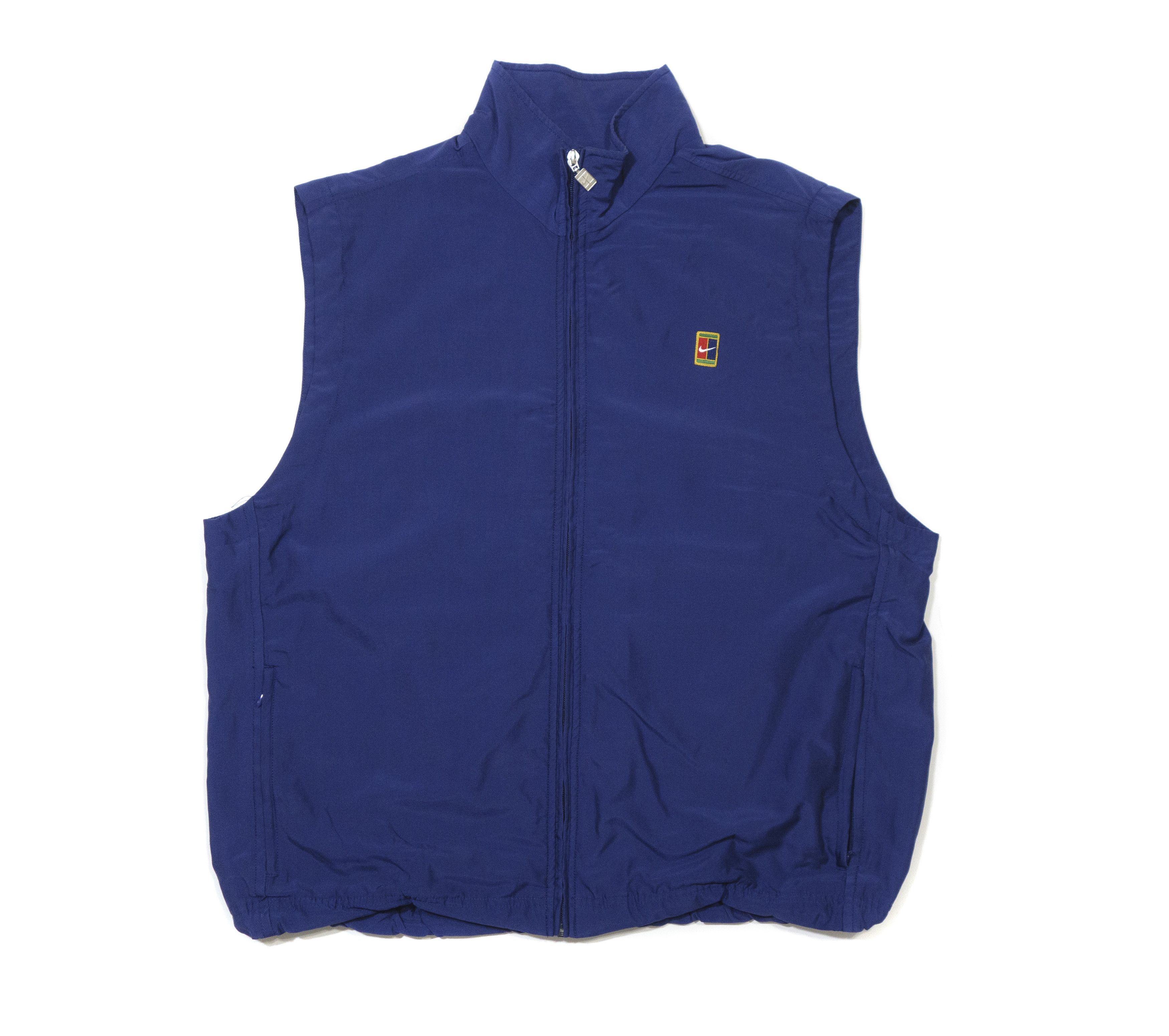 Nike 90S Court Logo Nylon Vest Size US XL / EU 56 / 4 - 1 Thumbnail