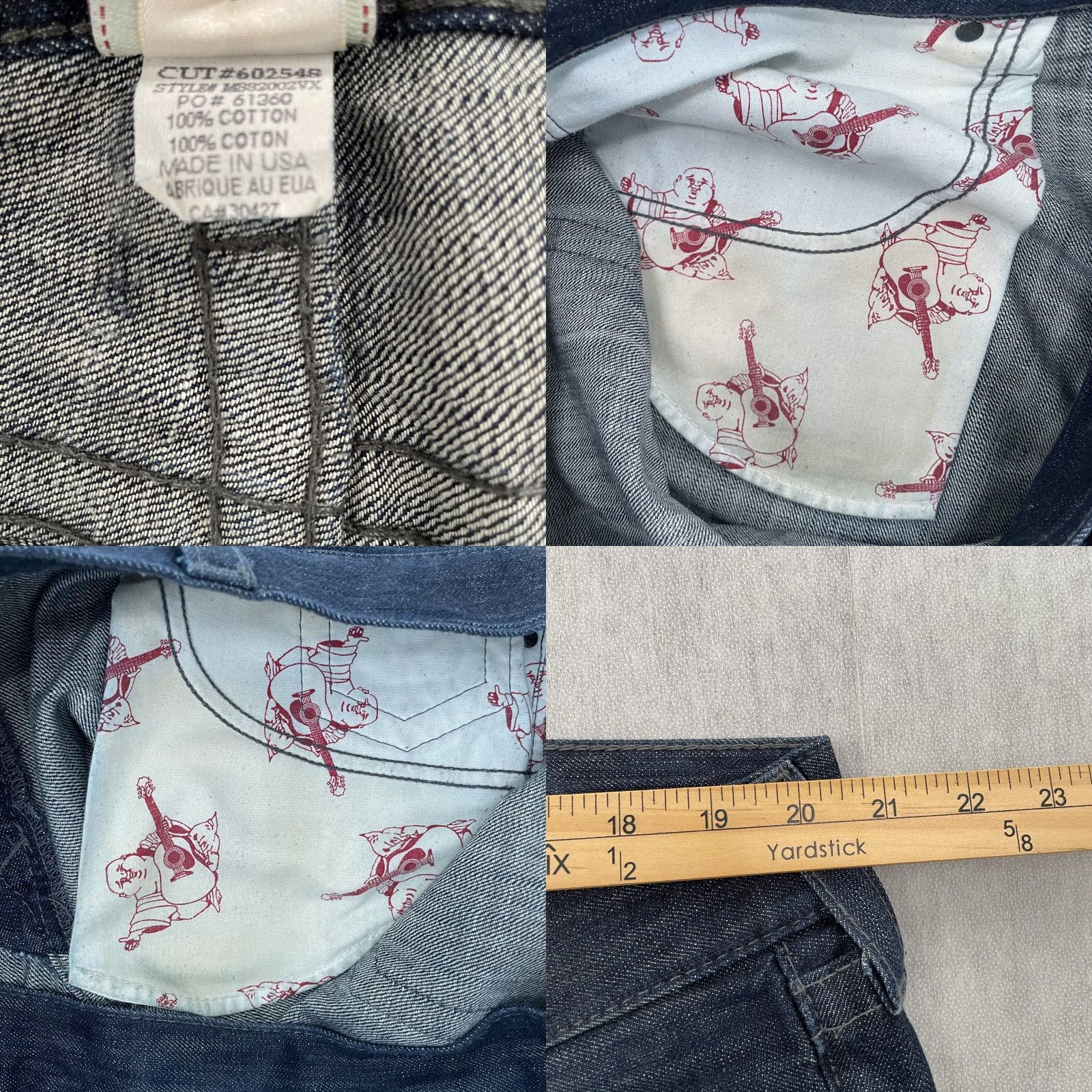 True Religion VINTAGE True Religion Denim Shorts Adult 38 Blue Solid Casual Made In USA Mens Size US 38 / EU 54 - 8 Thumbnail
