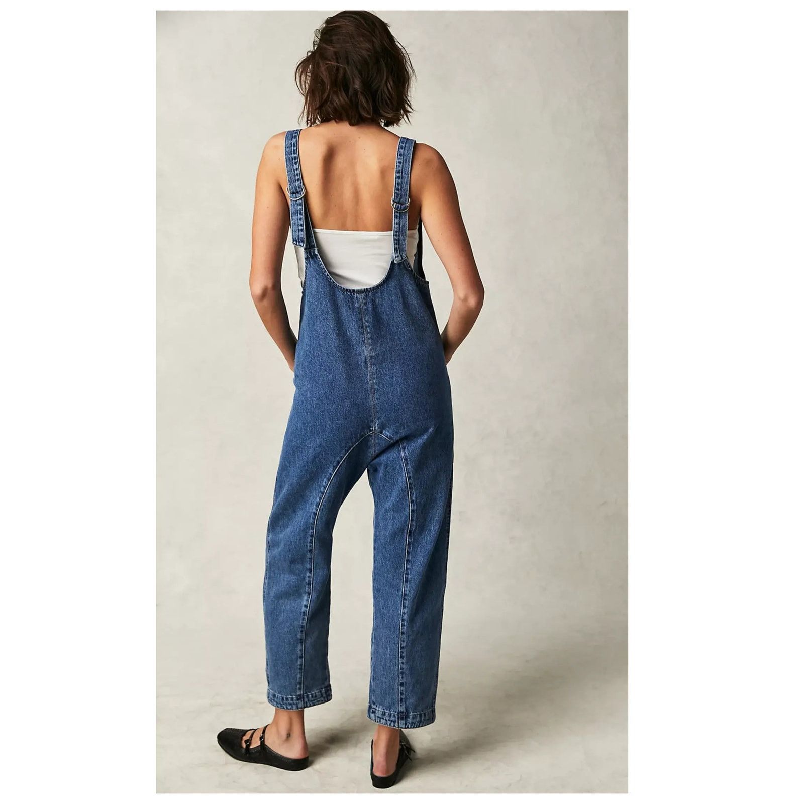 Free People Free People High Roller Denim Jumpsuit Size XS Size 24" / US 00 / IT 34 - 3 Thumbnail