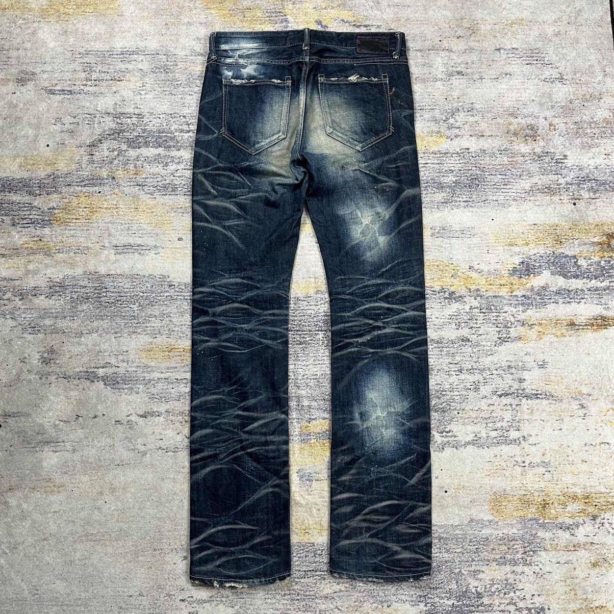Tornado Mart Civarize clawmark spiral wash denim pants Size US 32 / EU 48 - 2 Thumbnail