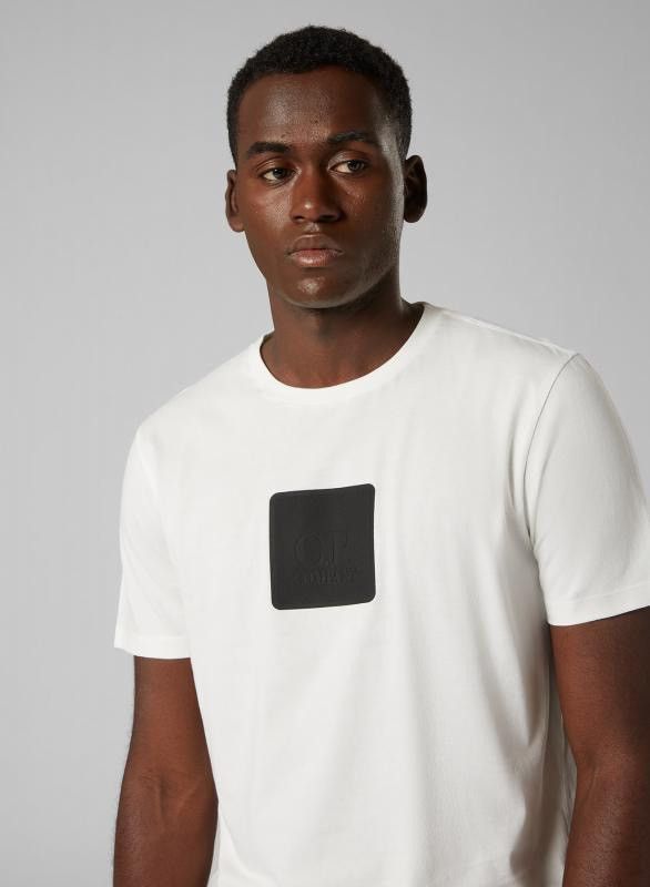 C.P. Company C.P. Company White Lightweight T-Shirt S Rubber Logo Cotton Size US S / EU 44-46 / 1 - 1 Thumbnail