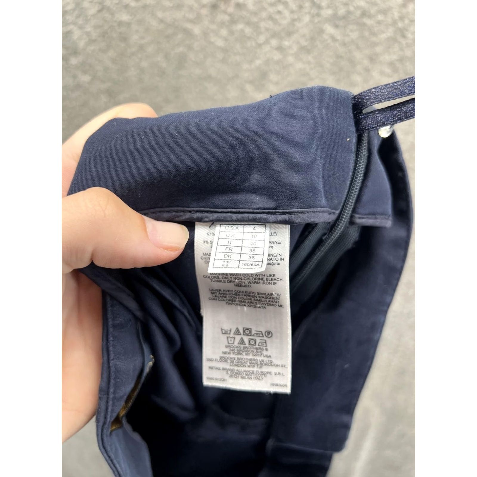Zara Zara Basic Pants Womens 4 Blue Twill Ankle Slim Stretch Work Casual Trousers Size 27" / US 4 / IT 40 - 3 Thumbnail