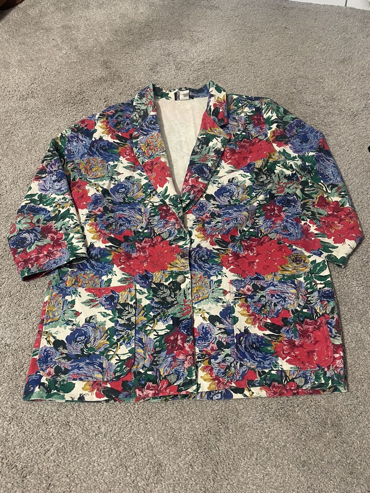 Bentley Vintage Bentley Arbuckle Floral Jacket Size 14 Made In USA Size L / US 10 / IT 46 - 1 Thumbnail