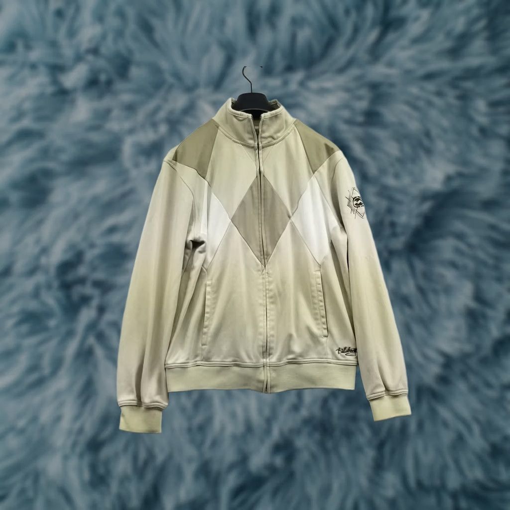 Billabong VINTAGE Billabong Jacket Mens M Beige Novacheck Tracksuits Zip Up Surf Y2K Size US 31 - 1 Thumbnail