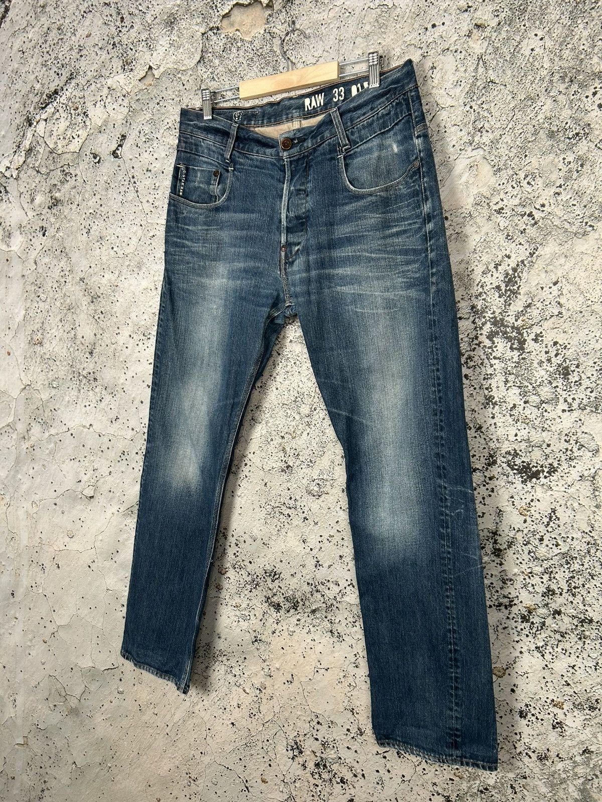 G-Star Vintage G-Star Raw GS01 Blue Denim Pants Baggy Streetwear Size US 33 - 3 Thumbnail
