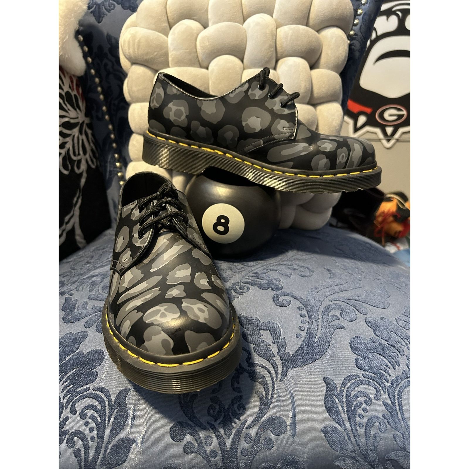 Dr. Martens Dr Martens Distorted Leopard Gray Black Size 8/EU 39 NWOT Size US 8 / IT 38 - 1 Thumbnail