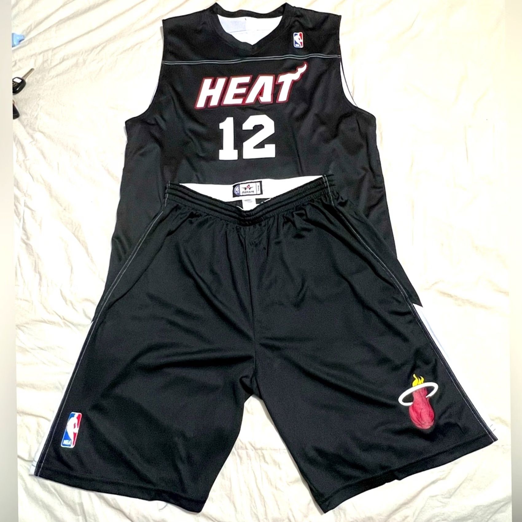 NBA Alleson Athletics Miami Heat Jimmy Butler Reversible Practice Jersey Shorts Set Size US L / EU 52-54 / 3 - 2 Thumbnail