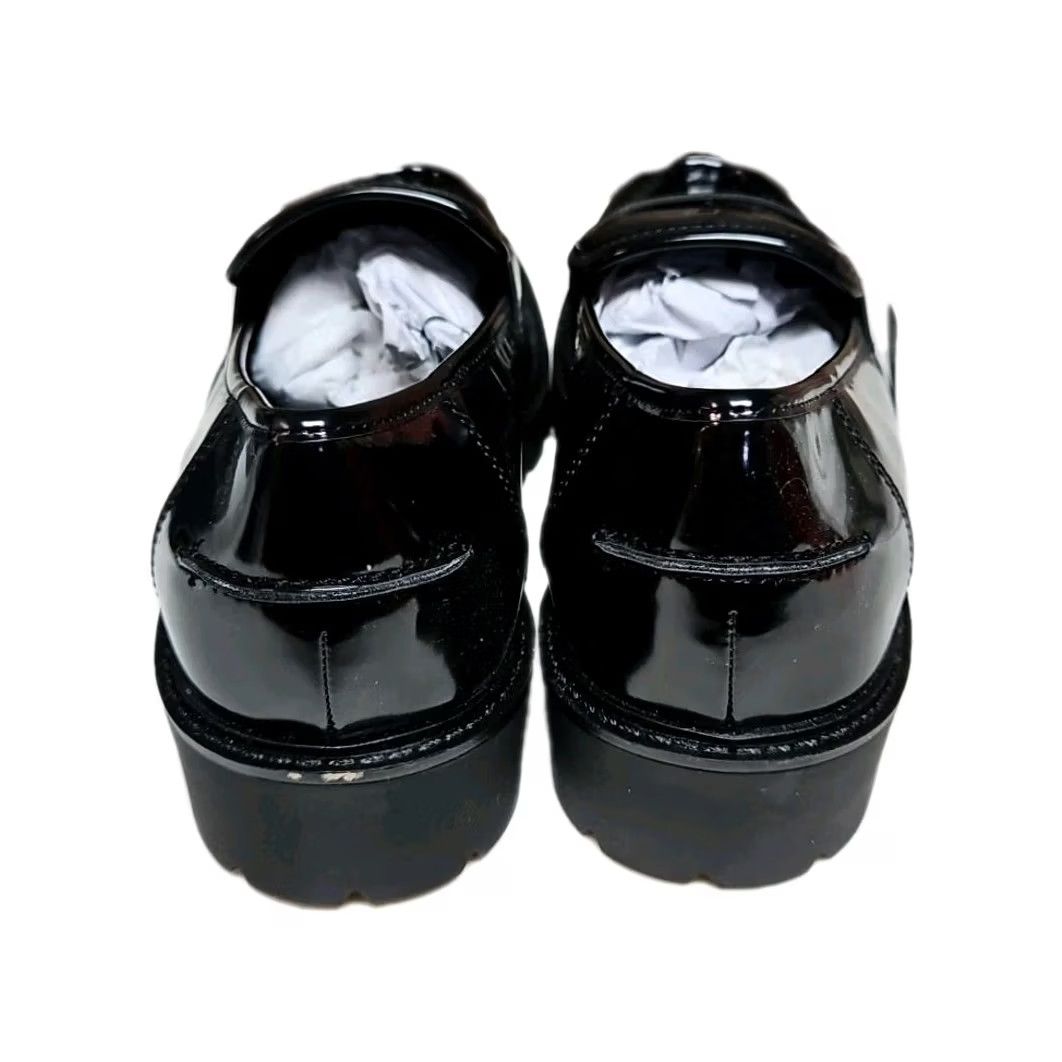 Vintage VINTAGE: NoArizona Jean Co Lillie Black Patent Loafers Womens 11M Slip On Lug Sole Chunky Patent Finish Preppy Minimalist Classic Casual Size 32" / US 10 / IT 46 - 7 Thumbnail