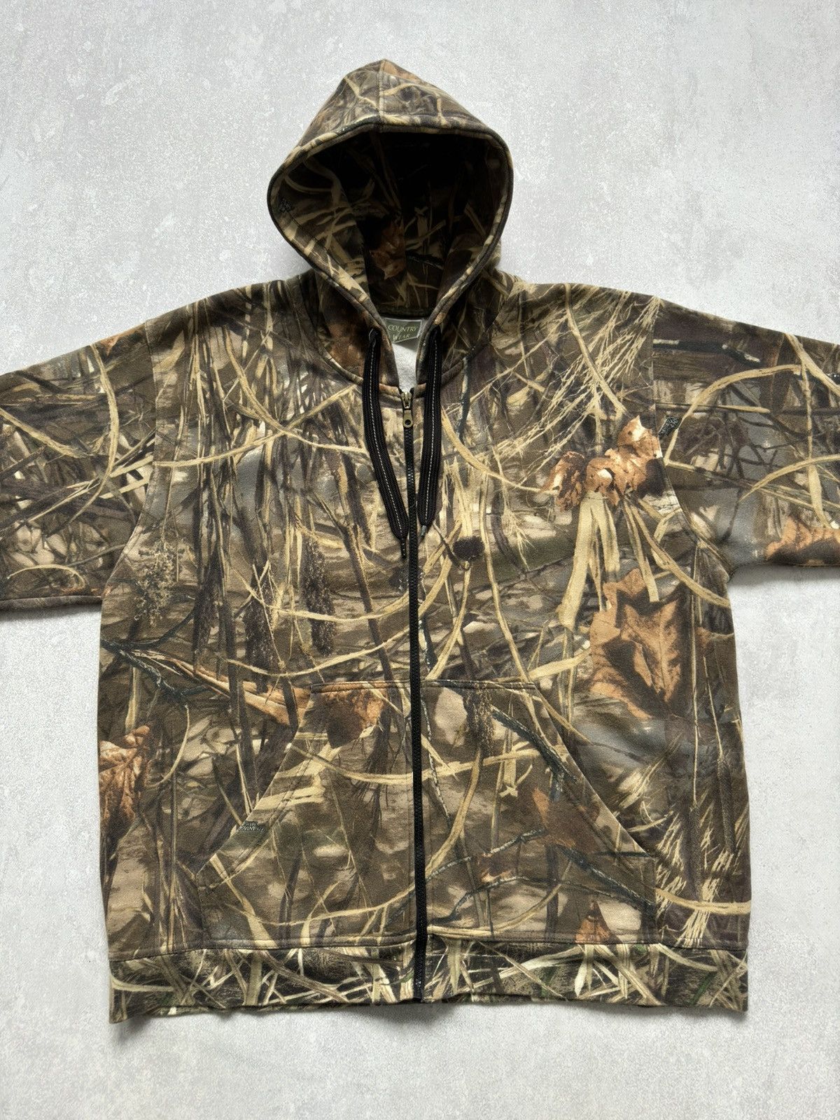 Realtree Vintage Real Tree Camo Woodland Zip Hoodie Boxy Fit Y2K Size US XL / EU 56 / 4 - 6 Thumbnail