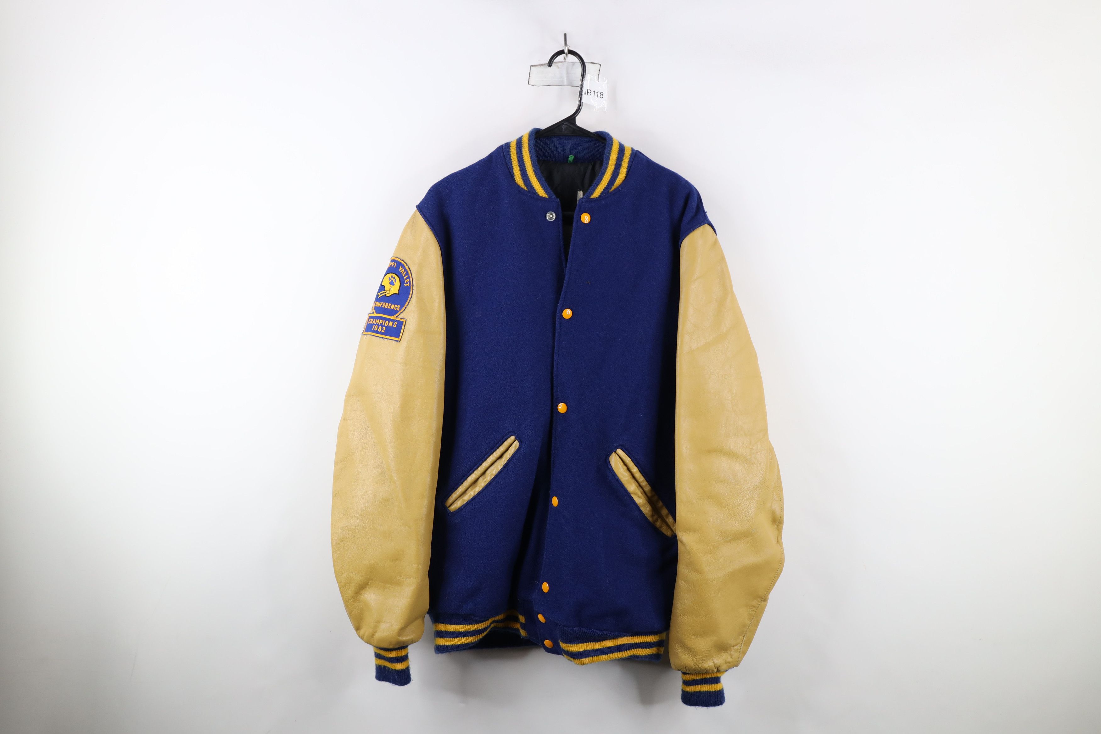 Vintage Vintage 80s Conference 1982 Football Varsity Jacket USA Size US L / EU 52-54 / 3 - 1 Thumbnail