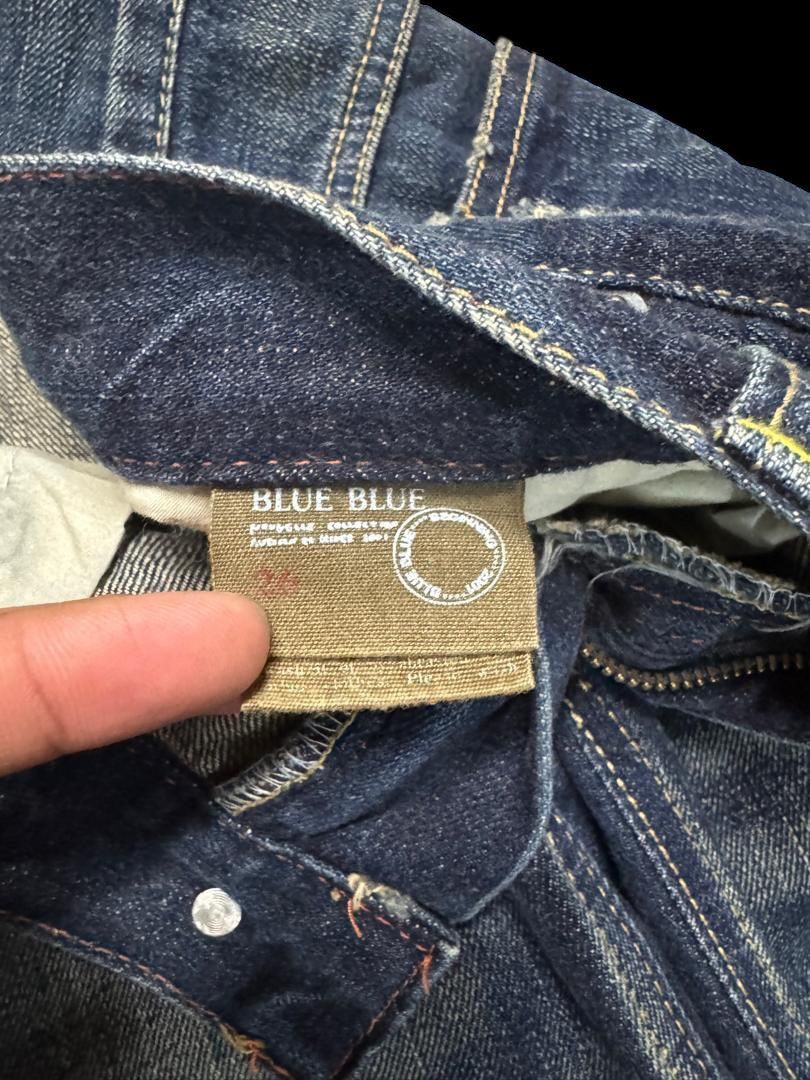 Japanese Brand FLARED Blue Blue Japanese Rusty Mudwash Distressed Grunge Size US 28 / EU 44 - 10 Thumbnail