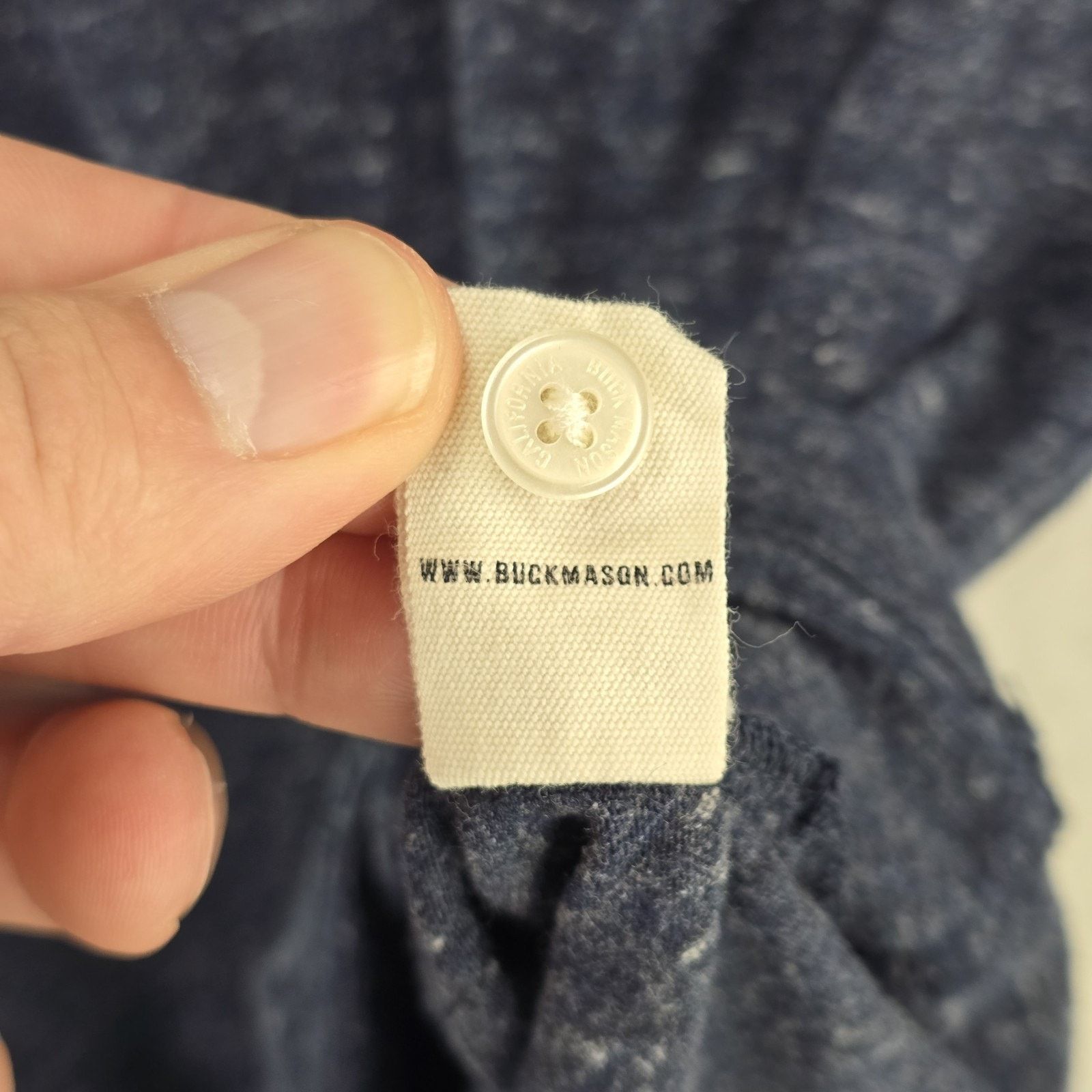 Buck Mason Buck Mason Henley Shirt Medium Lightweight Heather Navy Blue Size US M / EU 48-50 / 2 - 7 Thumbnail