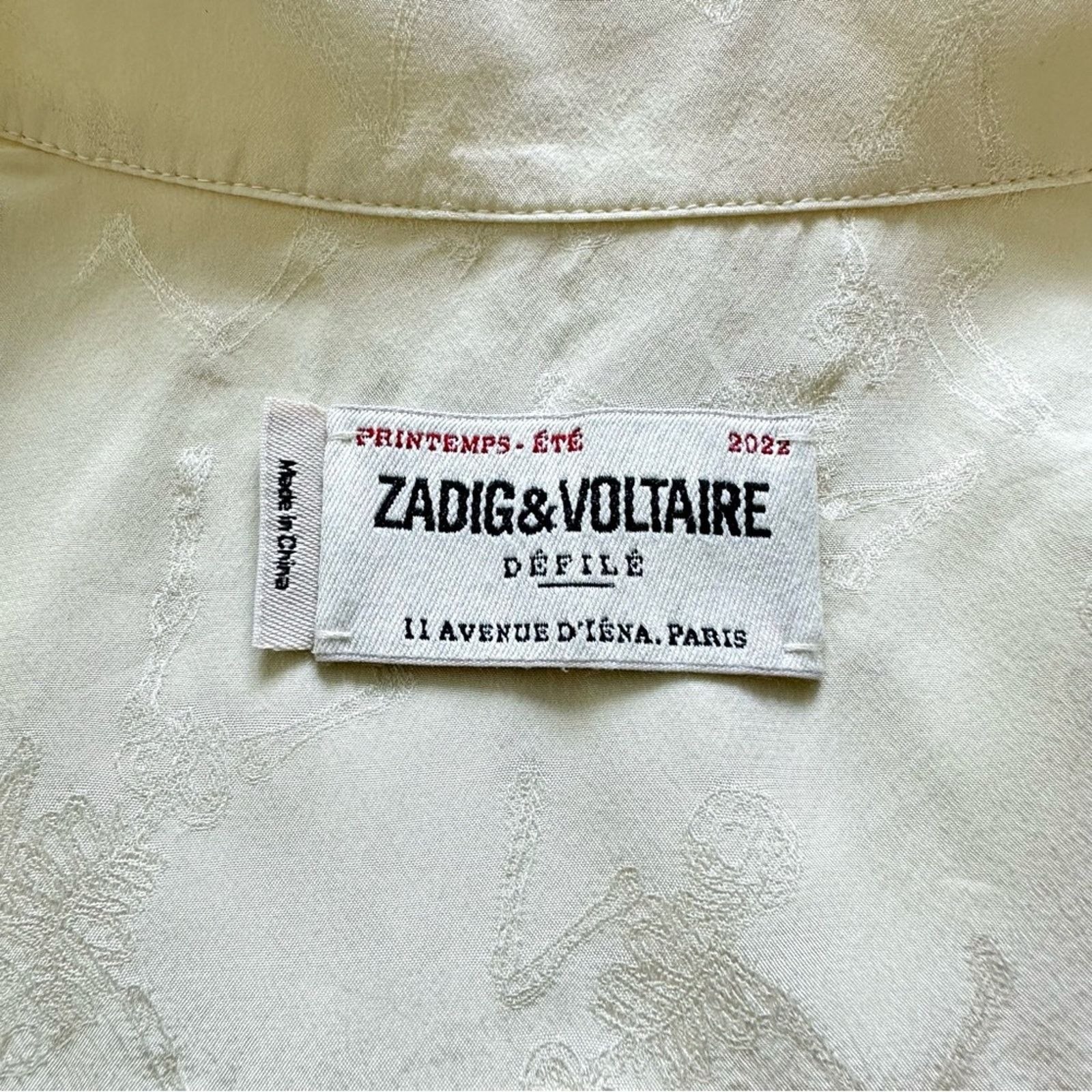 Zadig & Voltaire NWT!!! Zadig&Voltaire women silk blouse size XS Retail 365$ Size XS / US 0-2 / IT 36-38 - 3 Thumbnail