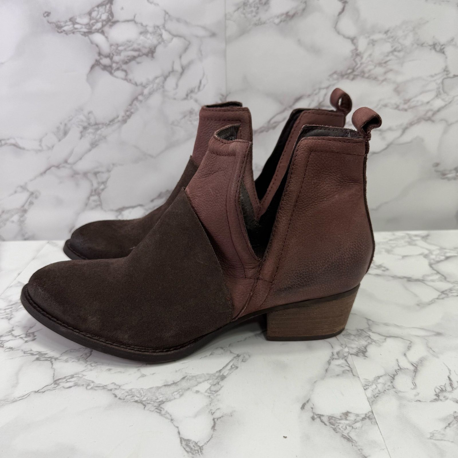 Other Journee Women's Leather Boots sz 8 Cut Out Ankle #M125 Size US 8 / IT 38 - 9 Thumbnail