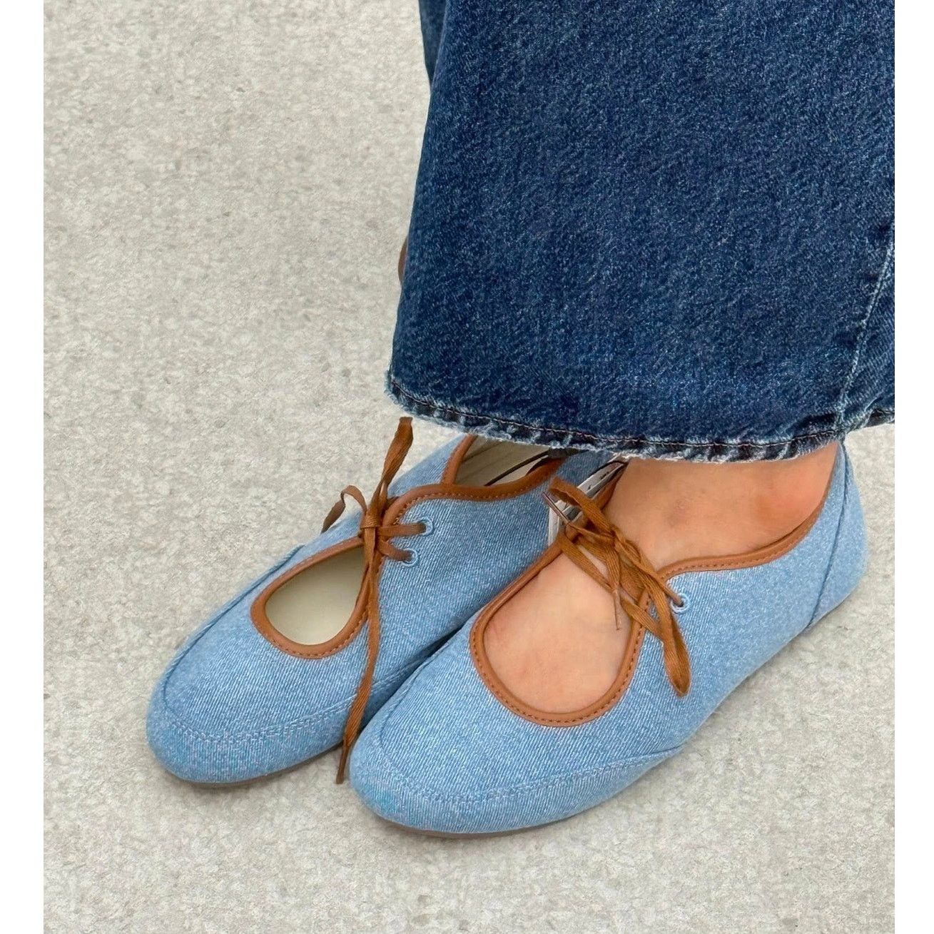 Zara ZARA Contrasting Ballet Flats NWT Size US 8 / IT 38 - 8 Thumbnail