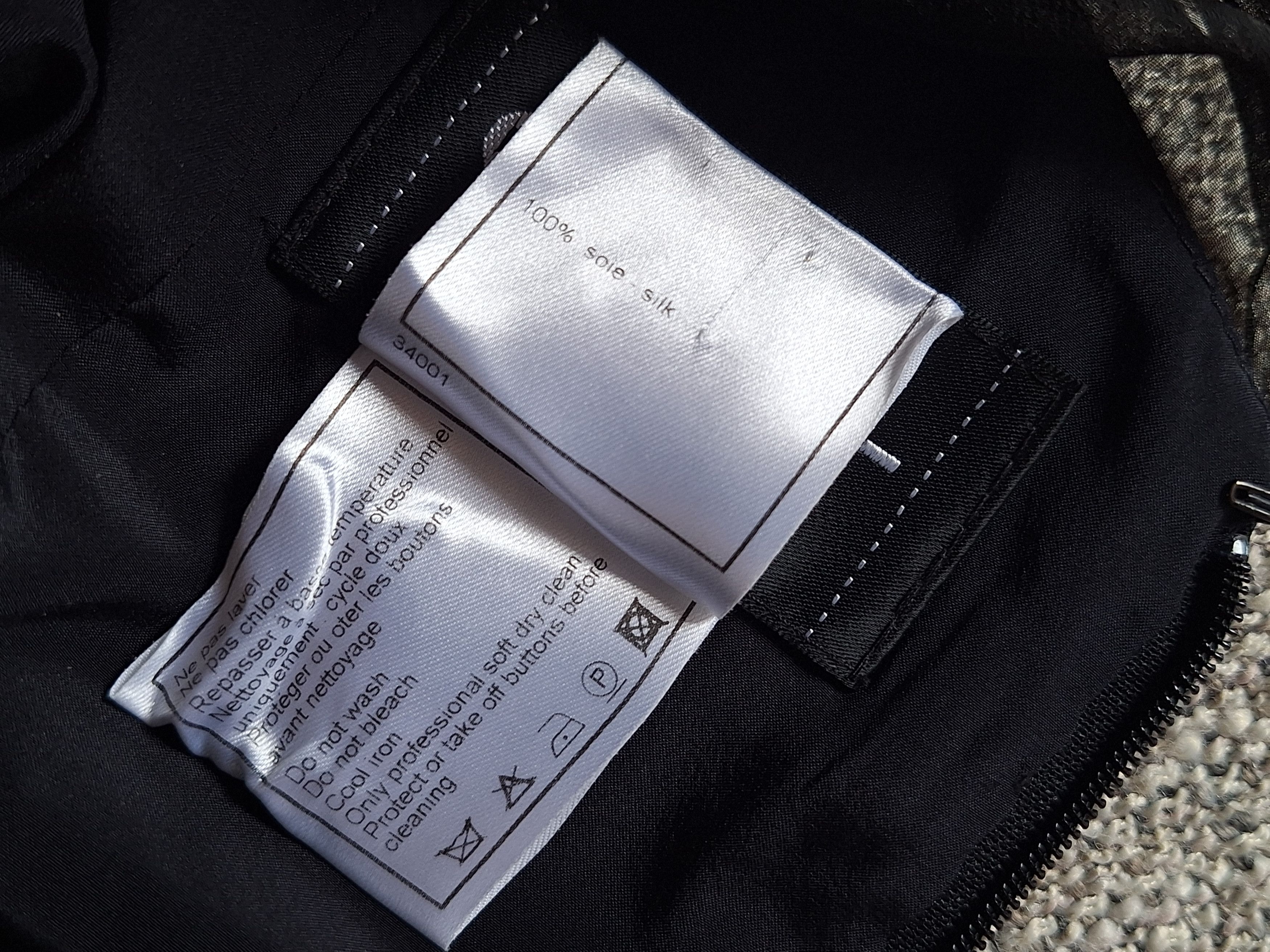 Chanel CHANEL / 03P 2003 Spring Silk Chiffon Black Skirt Size XS / US 0-2 / IT 36-38 - 5 Thumbnail