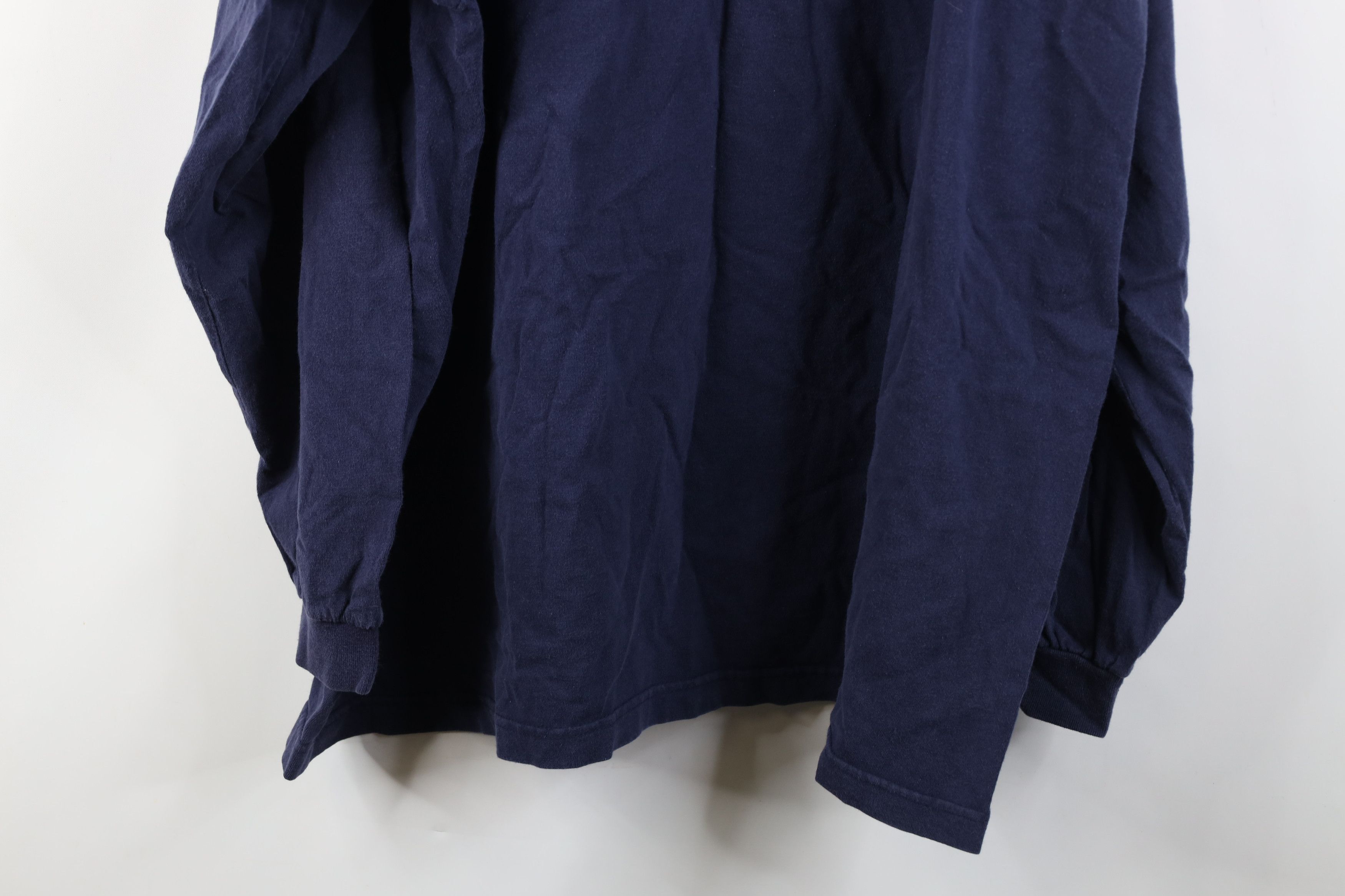 Vintage Vintage 90s Streetwear Cotton Long Sleeve T-Shirt Blue USA Size US XXL / EU 58 / 5 - 13 Thumbnail