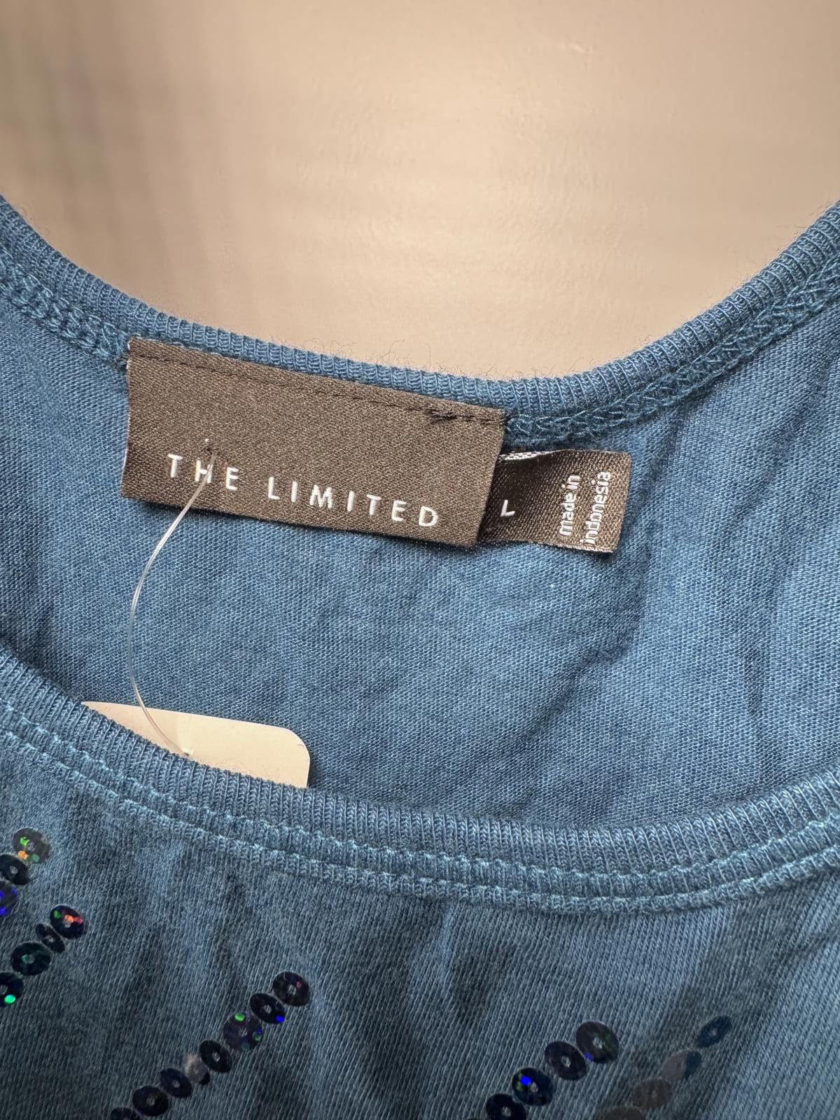 Other Blue Sequin Embellished Tank Top Size L / US 10 / IT 46 - 3 Thumbnail