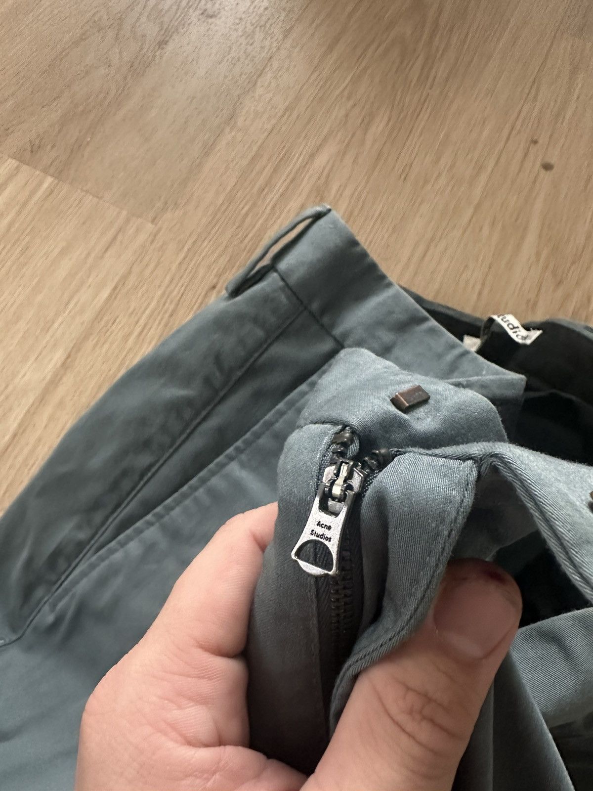 Acne Studios Acne Studios Green Max Satin Pants Size US 36 / EU 52 - 4 Thumbnail