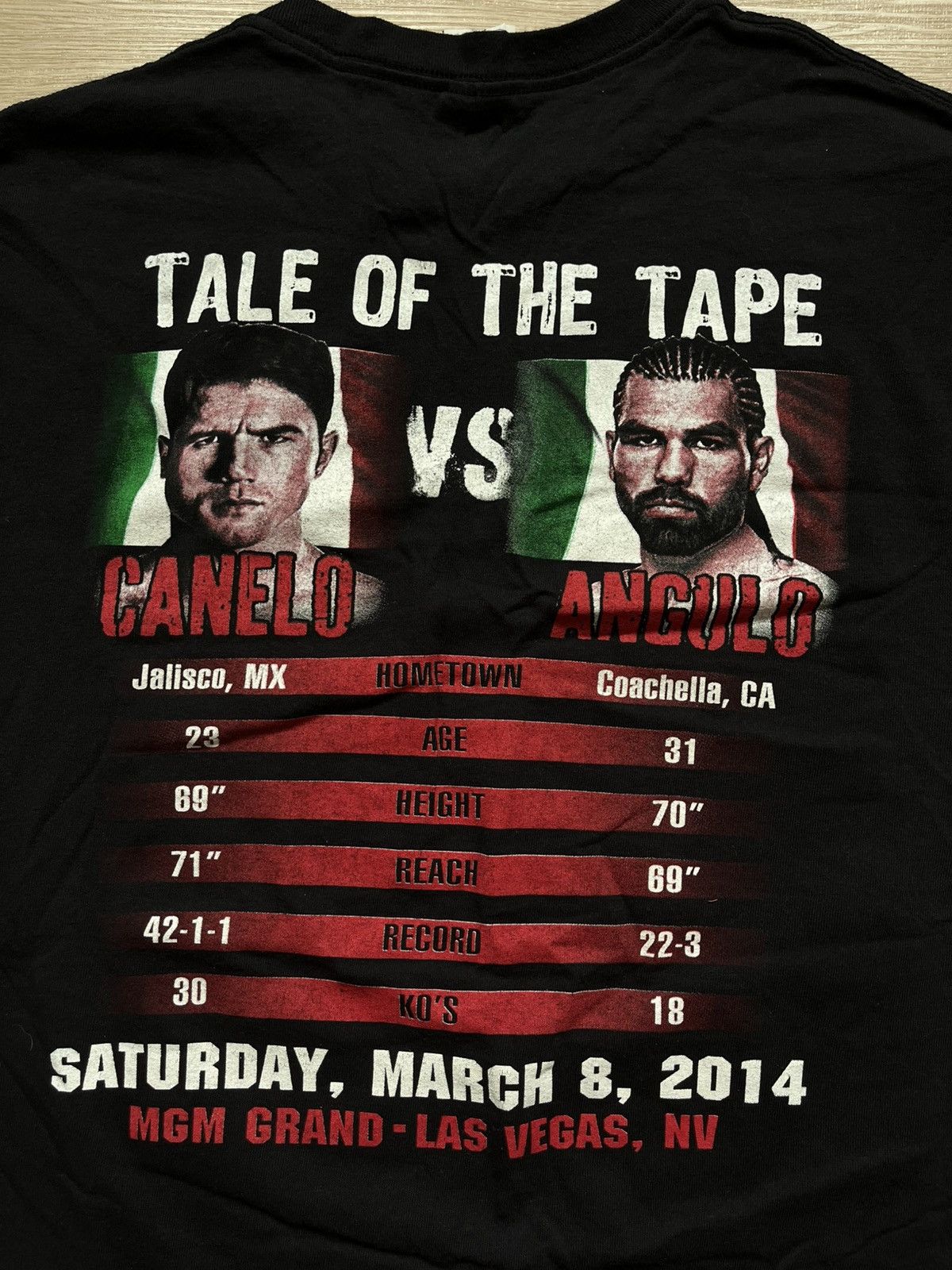 Vintage Vintage Boxing Canelo Vs Angulo Fight Promo Tee Size US XL / EU 56 / 4 - 4 Thumbnail
