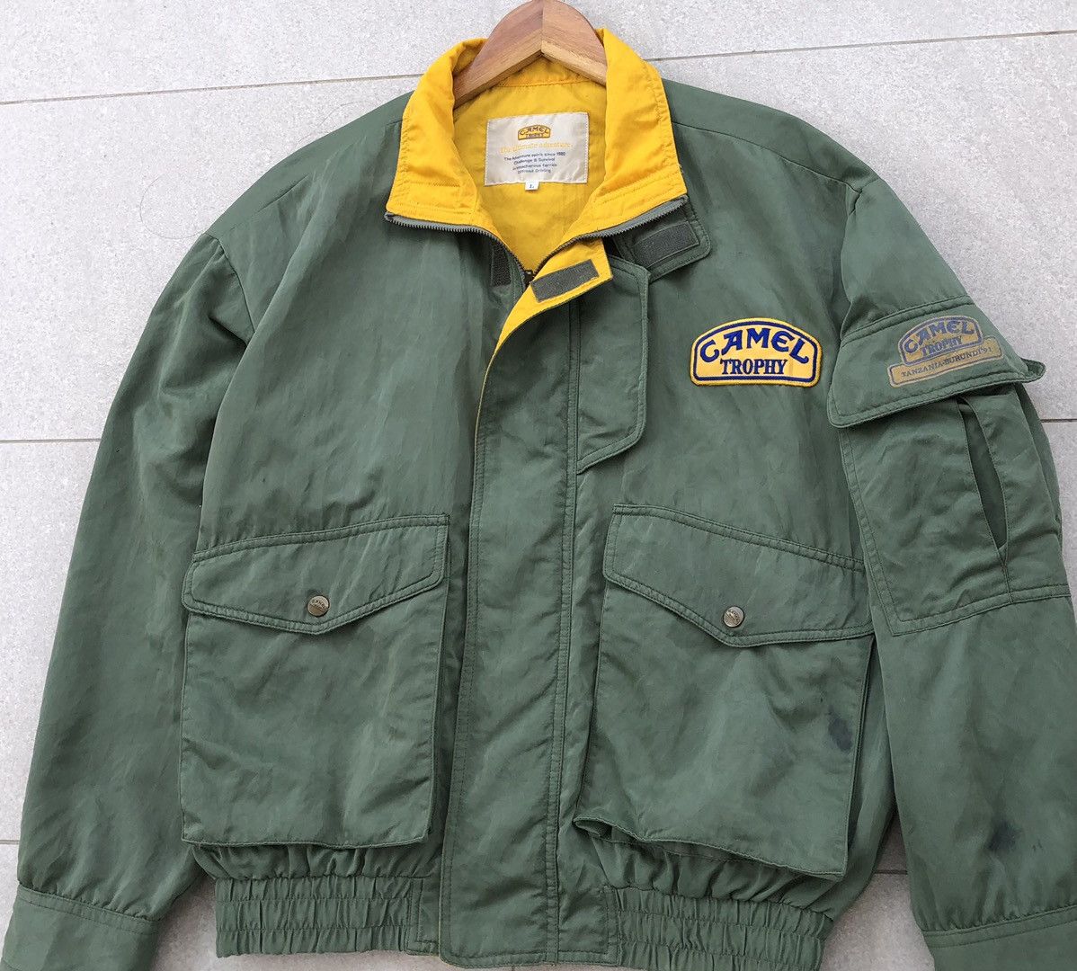 Vintage Vintage 1980 CAMEL TROPHY Reversible Bomber Jacket Size US L / EU 52-54 / 3 - 2 Thumbnail