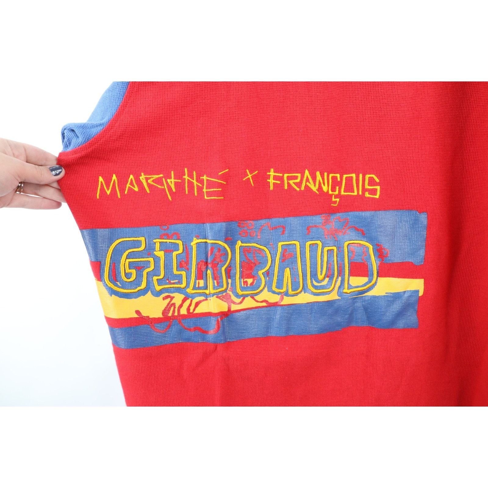 Marithe + Francois Girbaud × Vintage NOS Vintage 90s Marithe Francois Girbaud Thermal T-Shirt 3XL Size US XXL / EU 58 / 5 - 6 Thumbnail