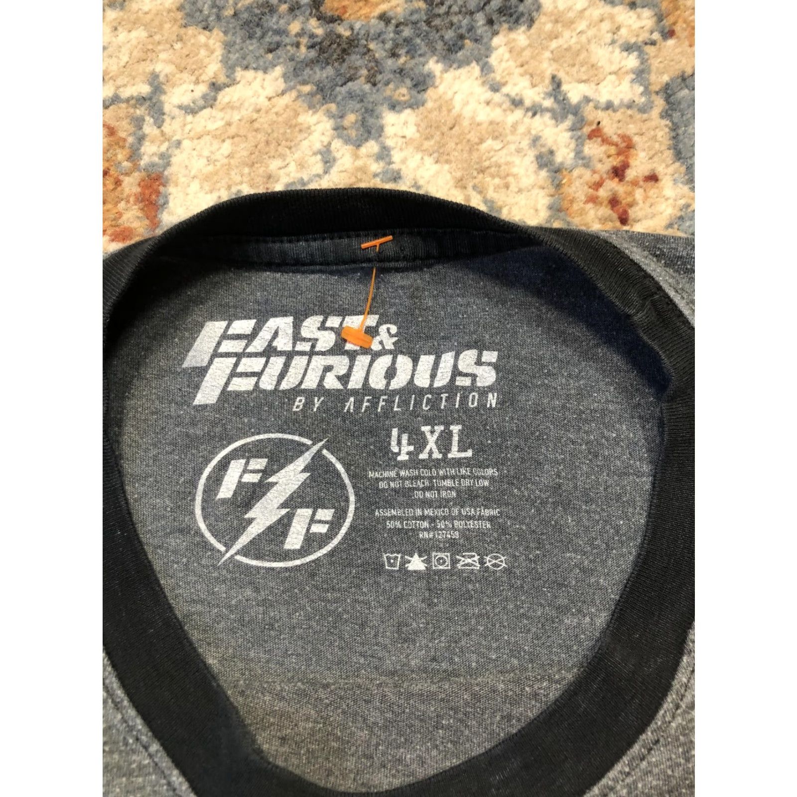 Affliction Affliction Fast & Furious Shirt Mens 4XL Black Gray Toretto Motor Club Tee Size US XXL / EU 58 / 5 - 7 Thumbnail