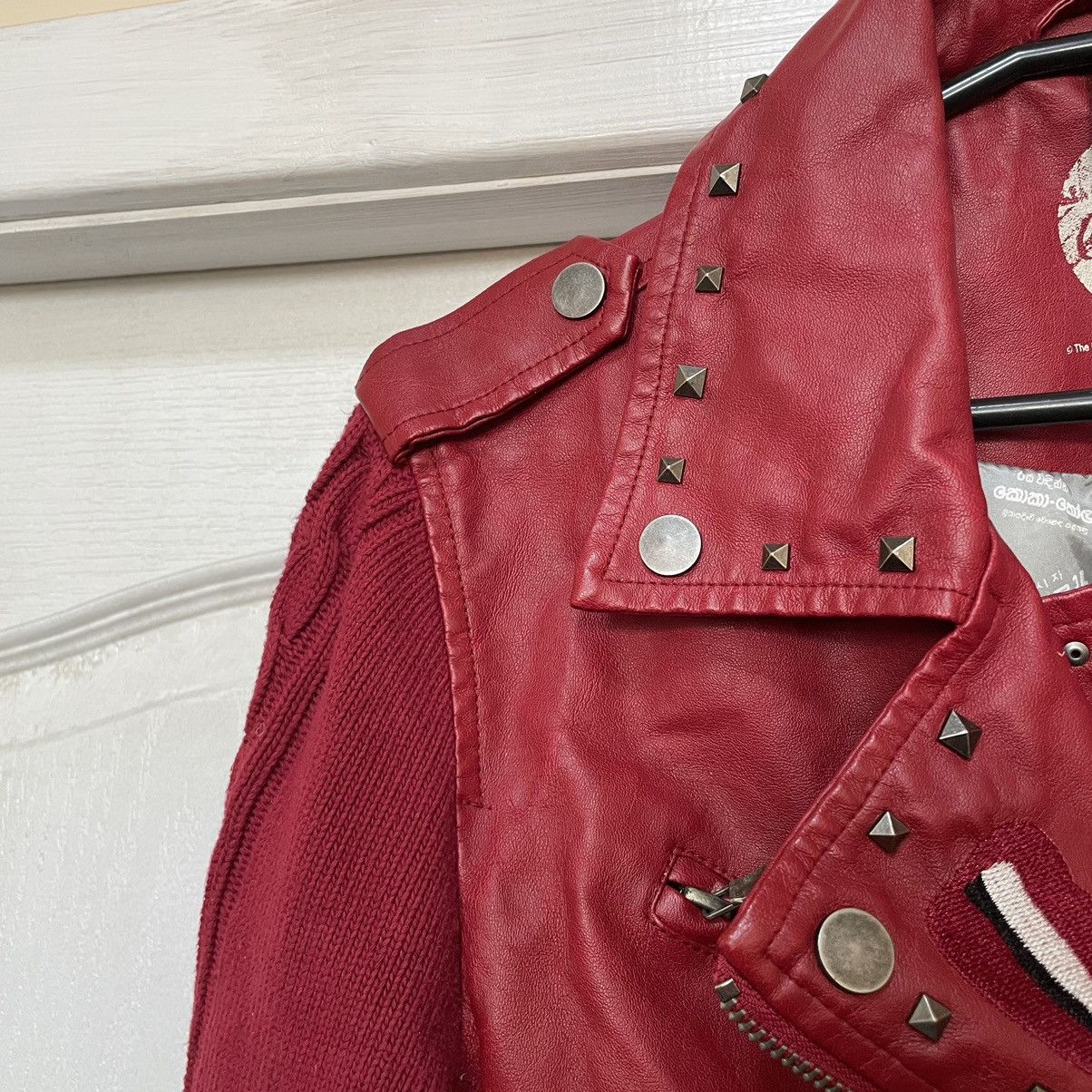 Coca Cola × Japanese Brand 90’s Leather Jacket Women’s Punk Rock bomber desigual chrome Size S / US 4 / IT 40 - 4 Thumbnail