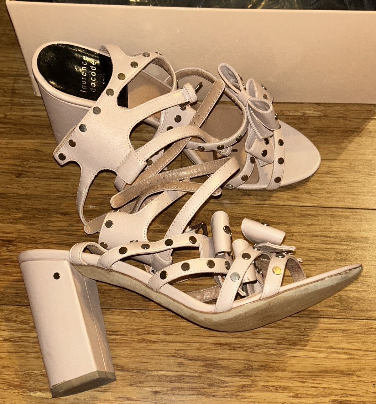 Other Laurence Dacade Paris Karla Shiny Calf Leather Bow Sandal Size US 10 / IT 40 - 1 Thumbnail