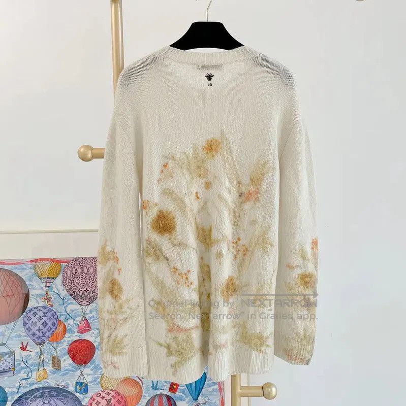 Dior Dior White Cashmere Long Sleeve Sweater . Size S / US 4 / IT 40 - 2 Thumbnail