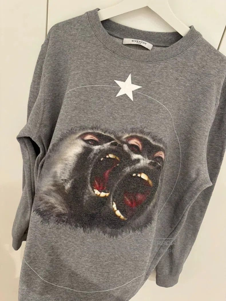 Givenchy Givenchy Scream Monkey OS Sweatshirt . Size US M / EU 48-50 / 2 - 4 Thumbnail