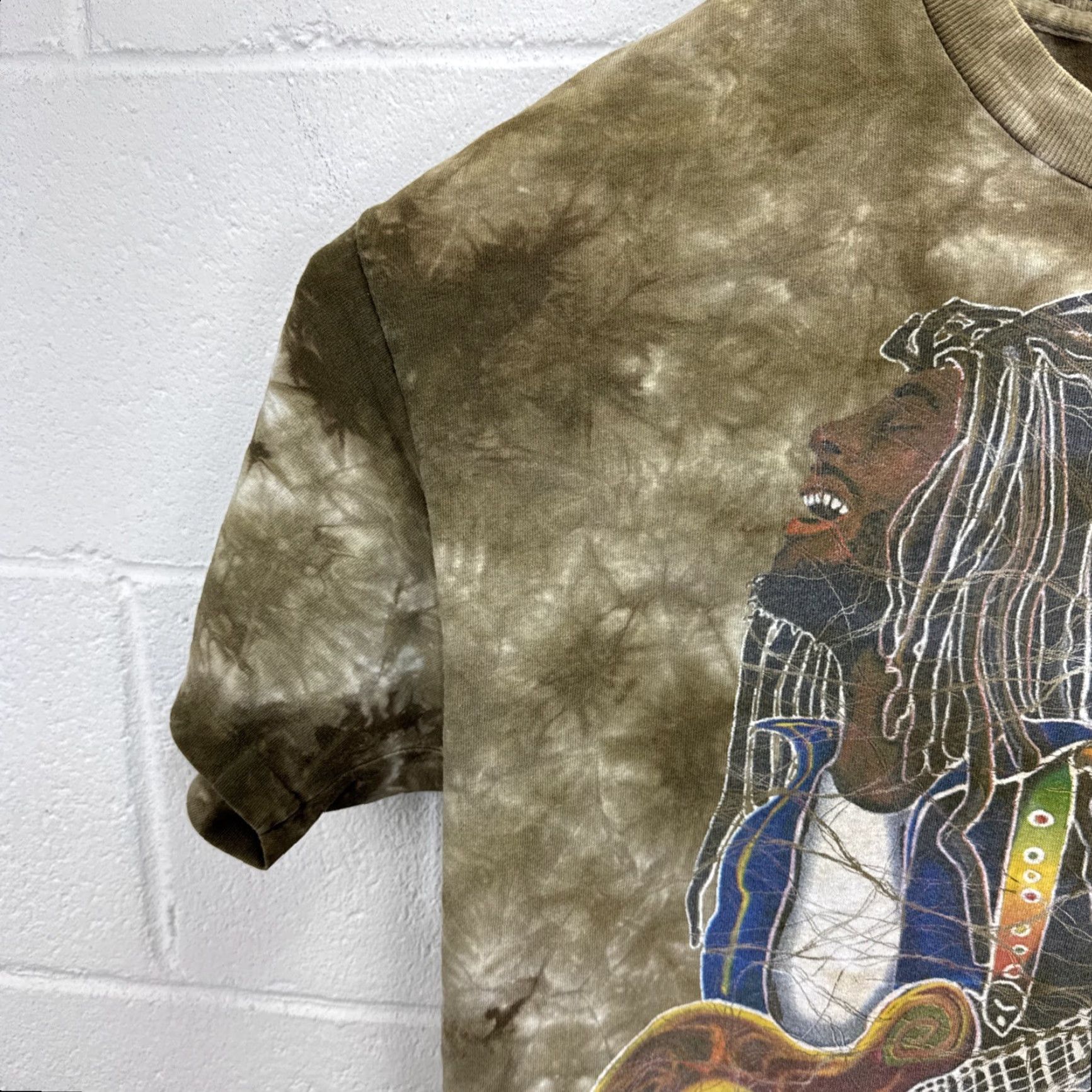 Delta VINTAGE Bob Marley T-Shirt Men Large Cotton Graphic Print 90s Reggae Music Hawaii Size US L / EU 52-54 / 3 - 6 Thumbnail