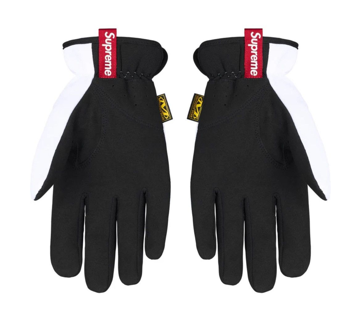 New York Yankees × Supreme Supreme Mechanix MLB Yankees Gloves White FW25 Size ONE SIZE - 2 Thumbnail