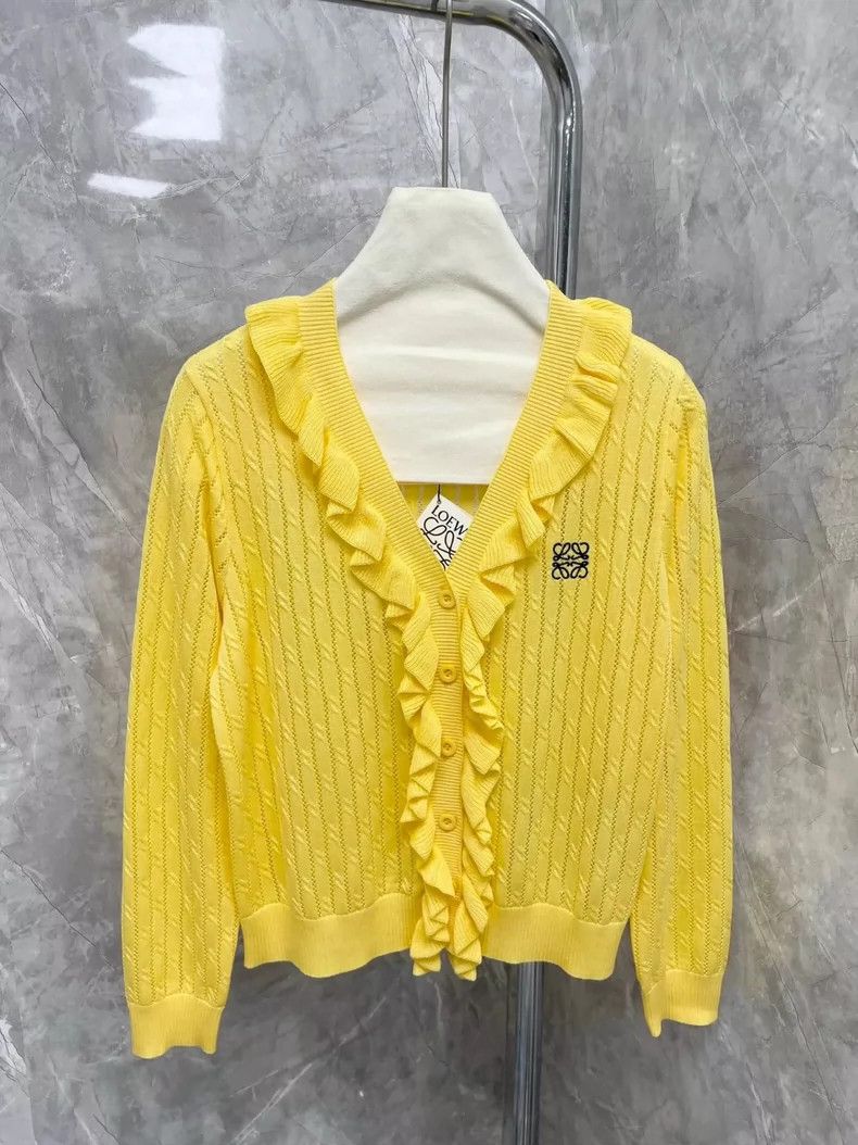Loewe Loewe Wooden ear v-neck knit cardigan Size S / US 4 / IT 40 - 3 Thumbnail