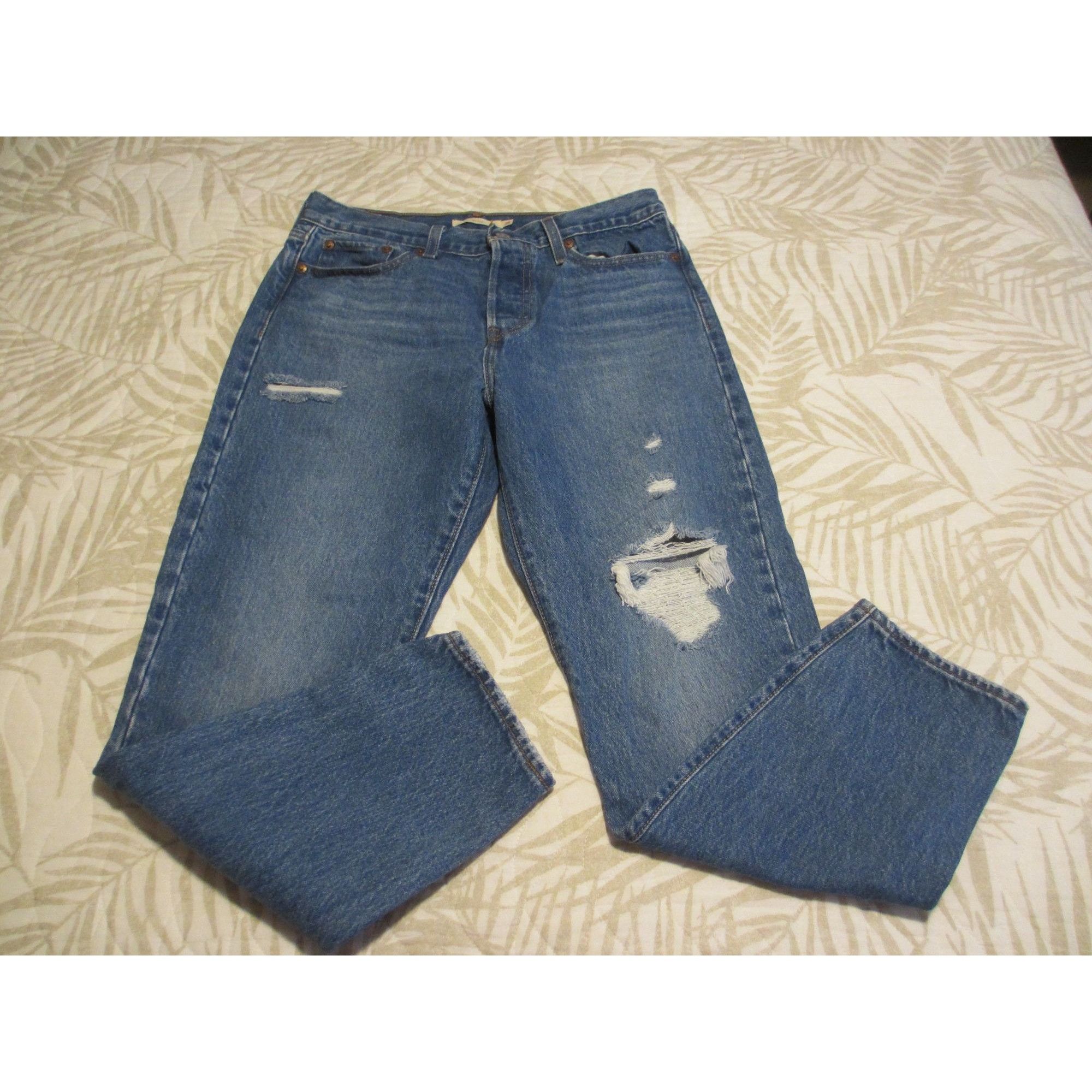 Levi's Levis Premium Wedgie Fit Distressed Jeans Size 29 High-Rise Size 29" - 1 Thumbnail