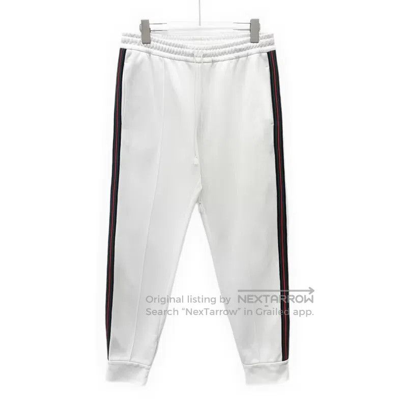 Gucci Gucci Size L White logo cherry pattern elastic waist leg ca Size 24" / US 00 / IT 34 - 1 Thumbnail