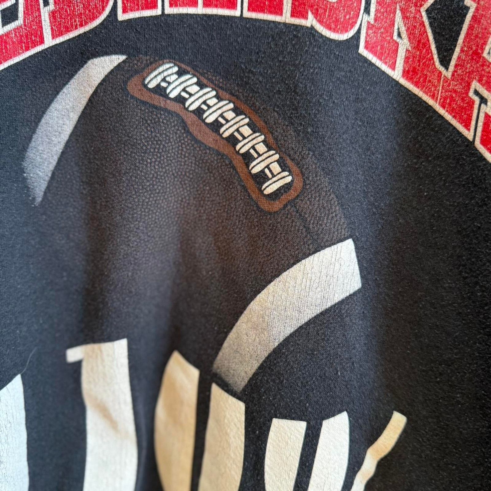 Vintage Vintage 90s Nebraska Huskers Football 110% Crewneck Size US XL / EU 56 / 4 - 4 Thumbnail
