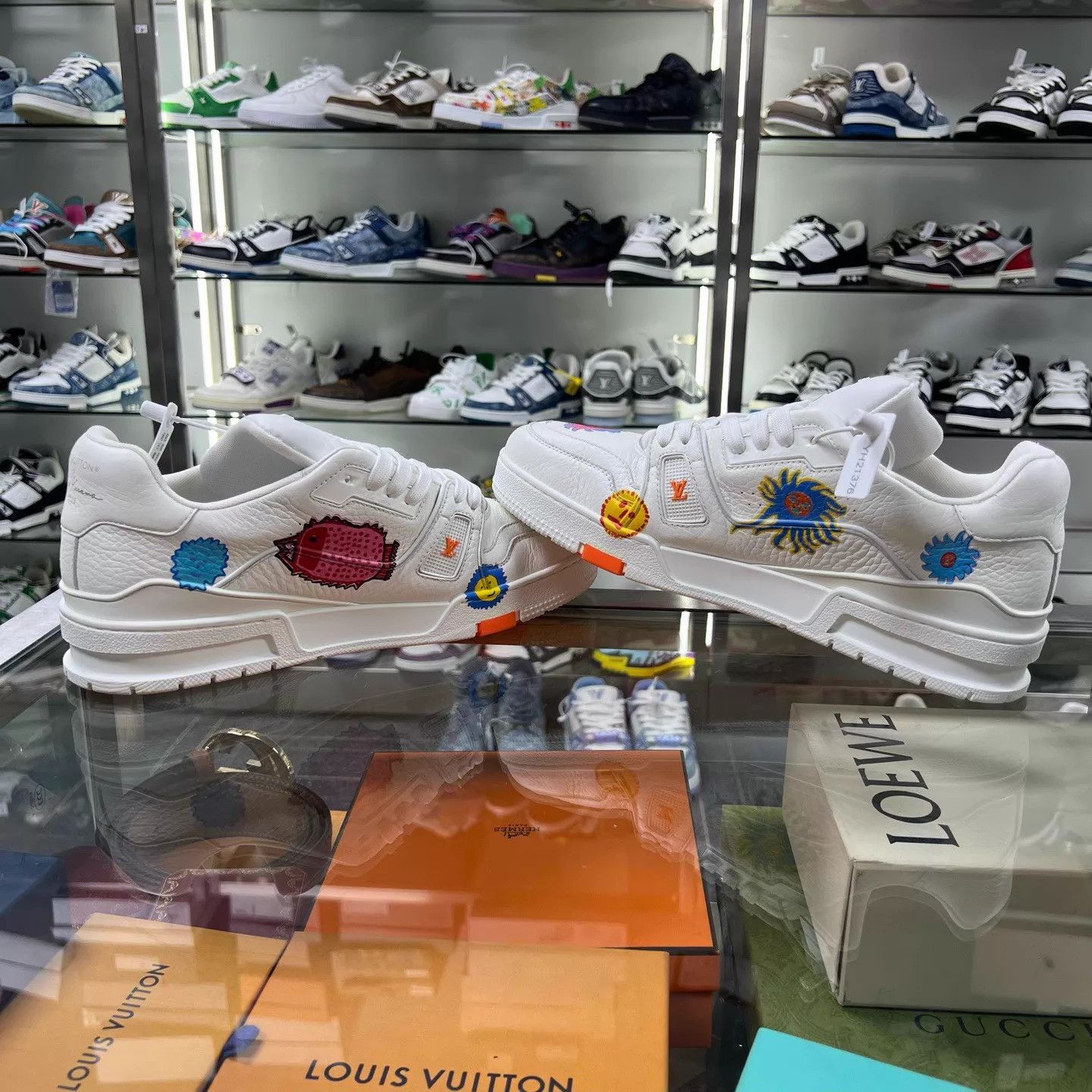 Louis Vuitton LV x Yayoi Kusama Trainer UK8 Size US 9 / EU 42 - 4 Thumbnail
