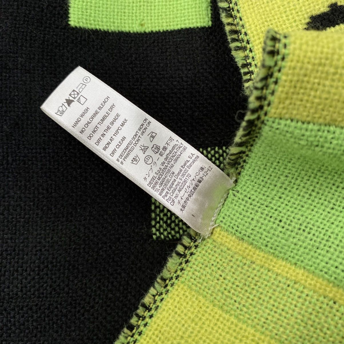 Diesel Diesel Logo Scarf in Black & Neon Green Size ONE SIZE - 25 Thumbnail