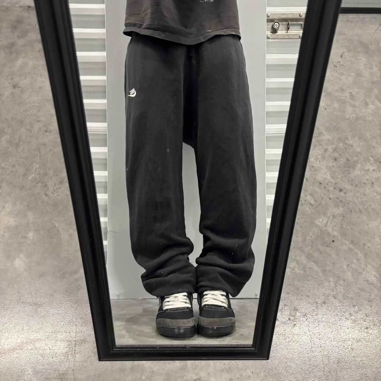 Nike × Vintage Crazy Vintage Y2K/2000s Black Nike Streetwear Essential Sweatpants! Size US 32 / EU 48 - 2 Thumbnail