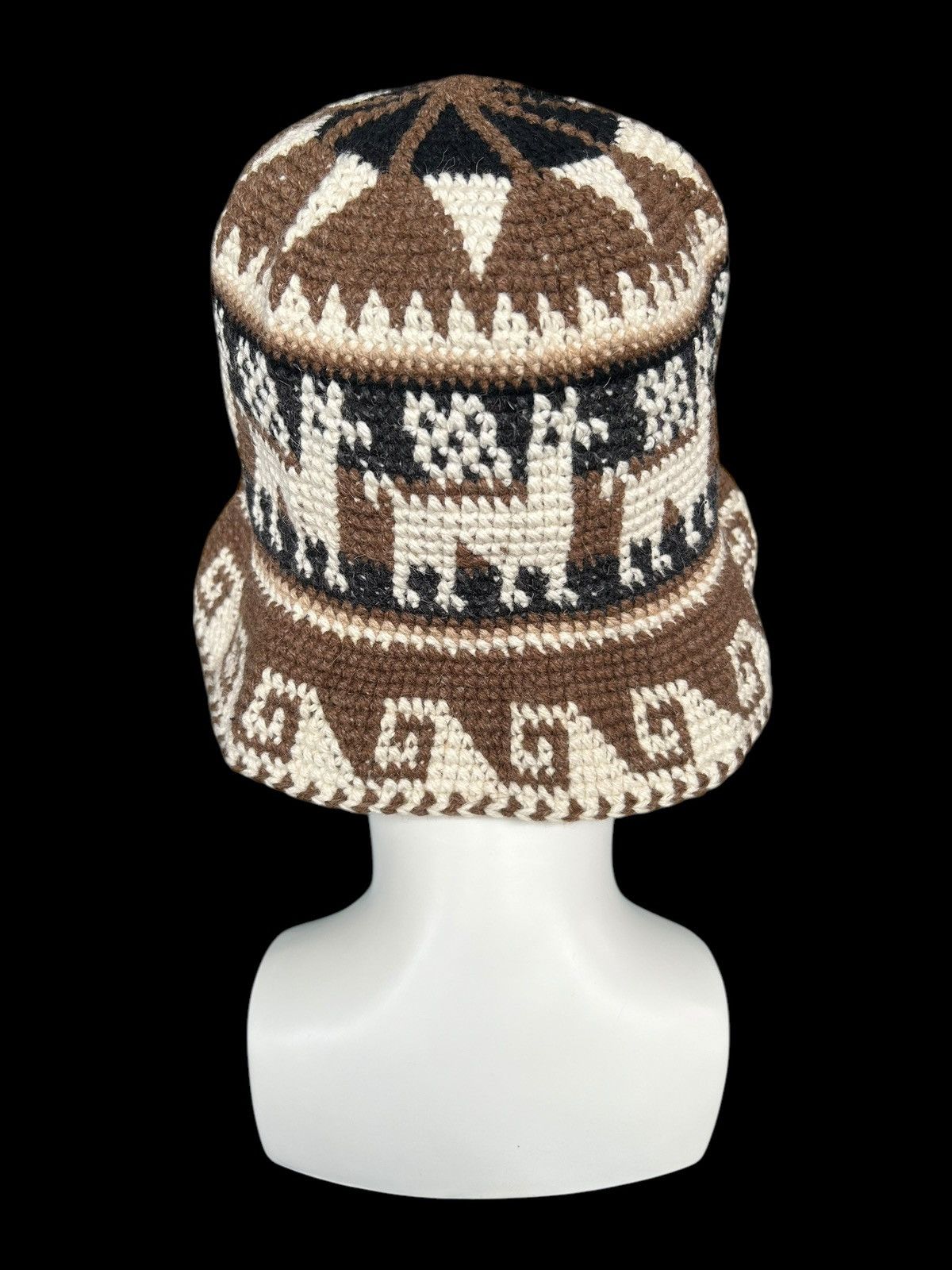 Japanese Brand × Kapital × Vintage Crochet Knitted Handmade Bucket Hats Rare ☠️☠️ Size ONE SIZE - 3 Thumbnail