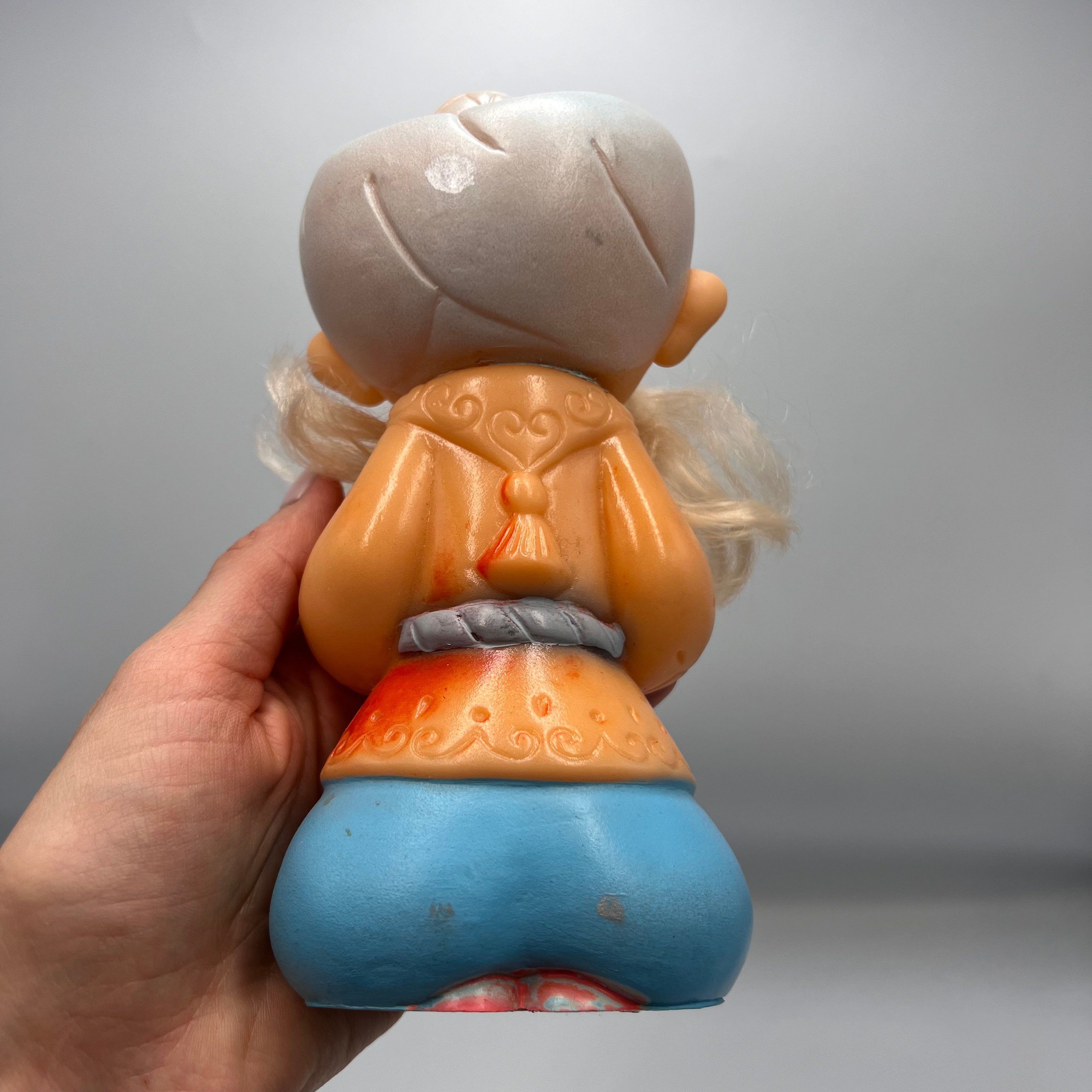 Vintage Vintage Toy Old Man Khottabych RUBBER Doll Soviet Stamp Size ONE SIZE - 4 Thumbnail
